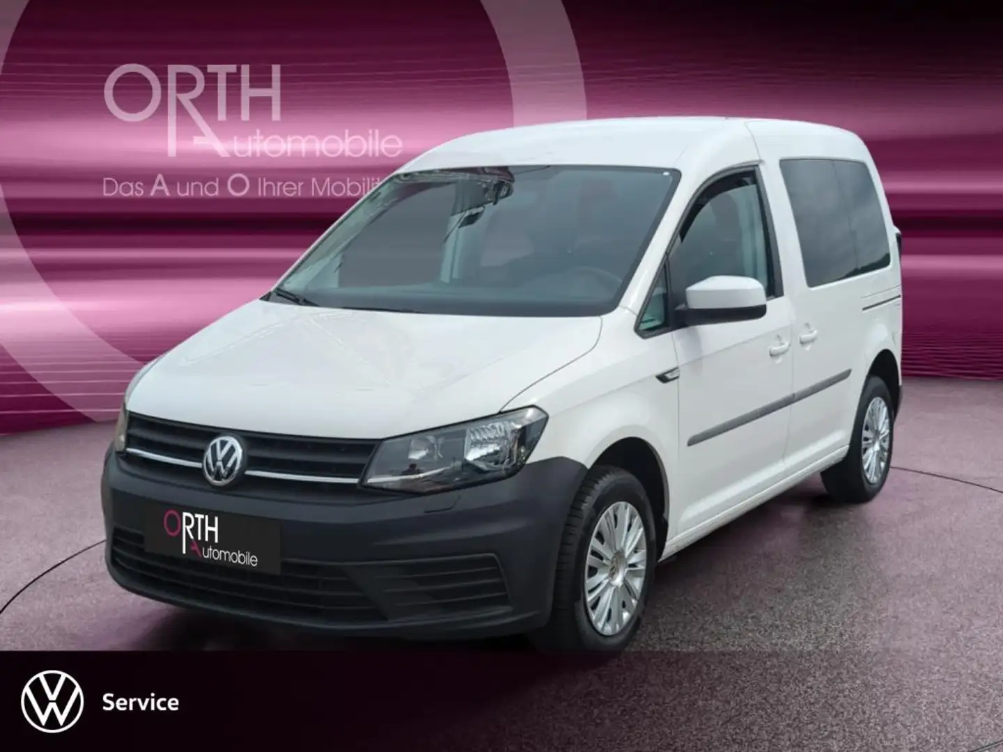Volkswagen Caddy 1.0 TSI Trend ALPINE+APPLE+SHZ+KLIMA+PDC Blanc - 1