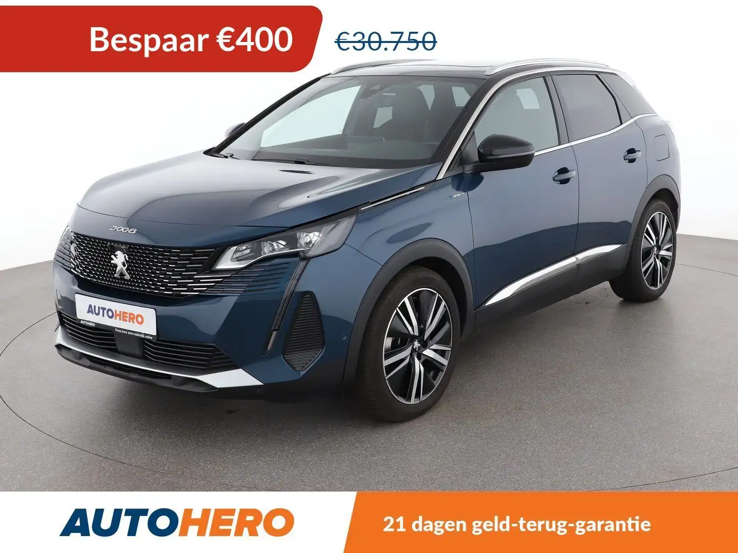Peugeot 3008 1.6 Hybrid 4 300 GT Niebieski - 1