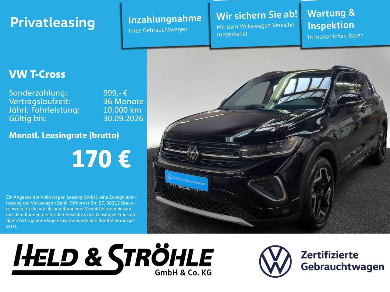 Volkswagen T-Cross 2025 — R-Line 1.0 TSI IQ.LED NAV PDC SHZ 5J.GAR
