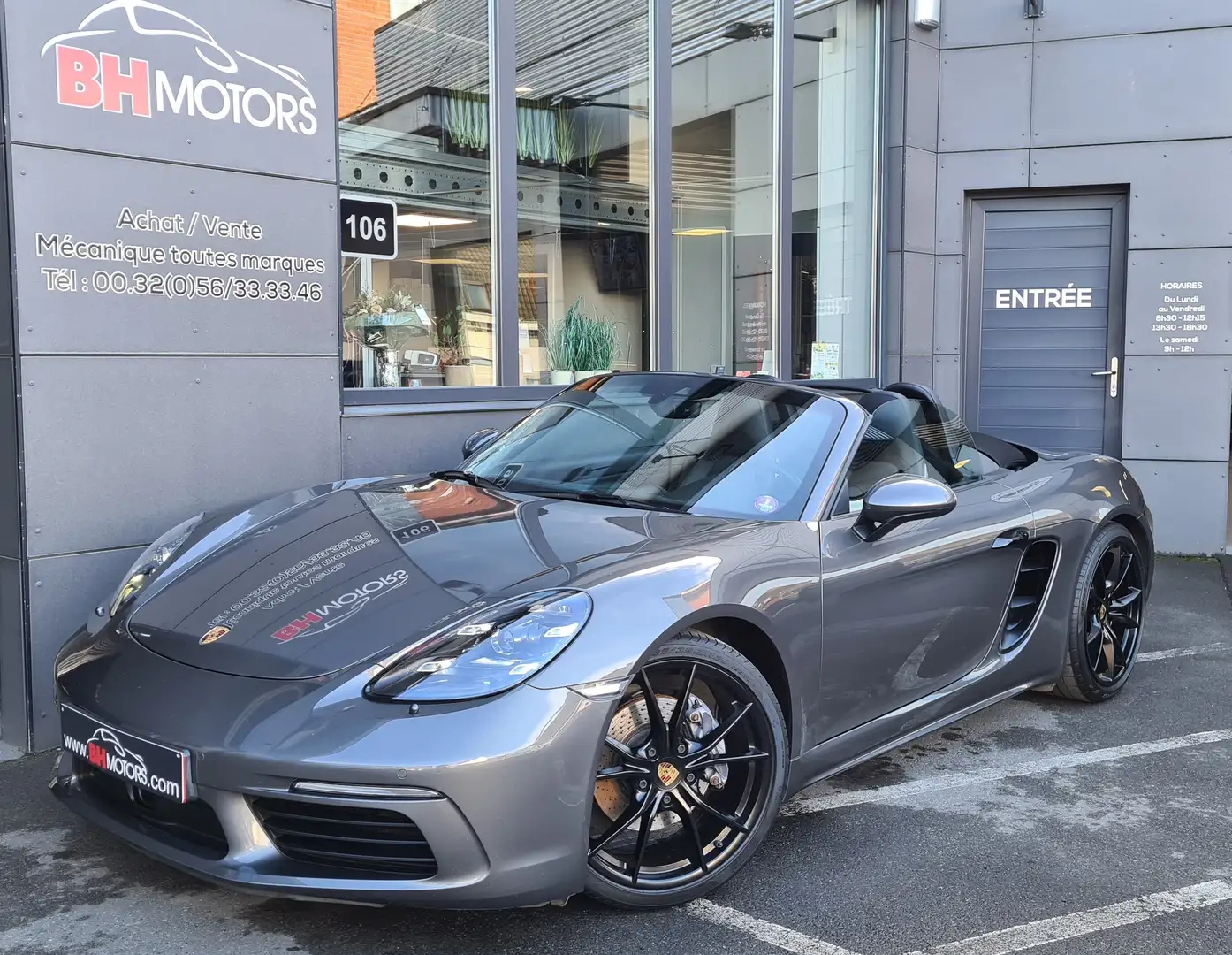 Porsche 718 Boxster 2.0 Turbo PDK Gris - 1