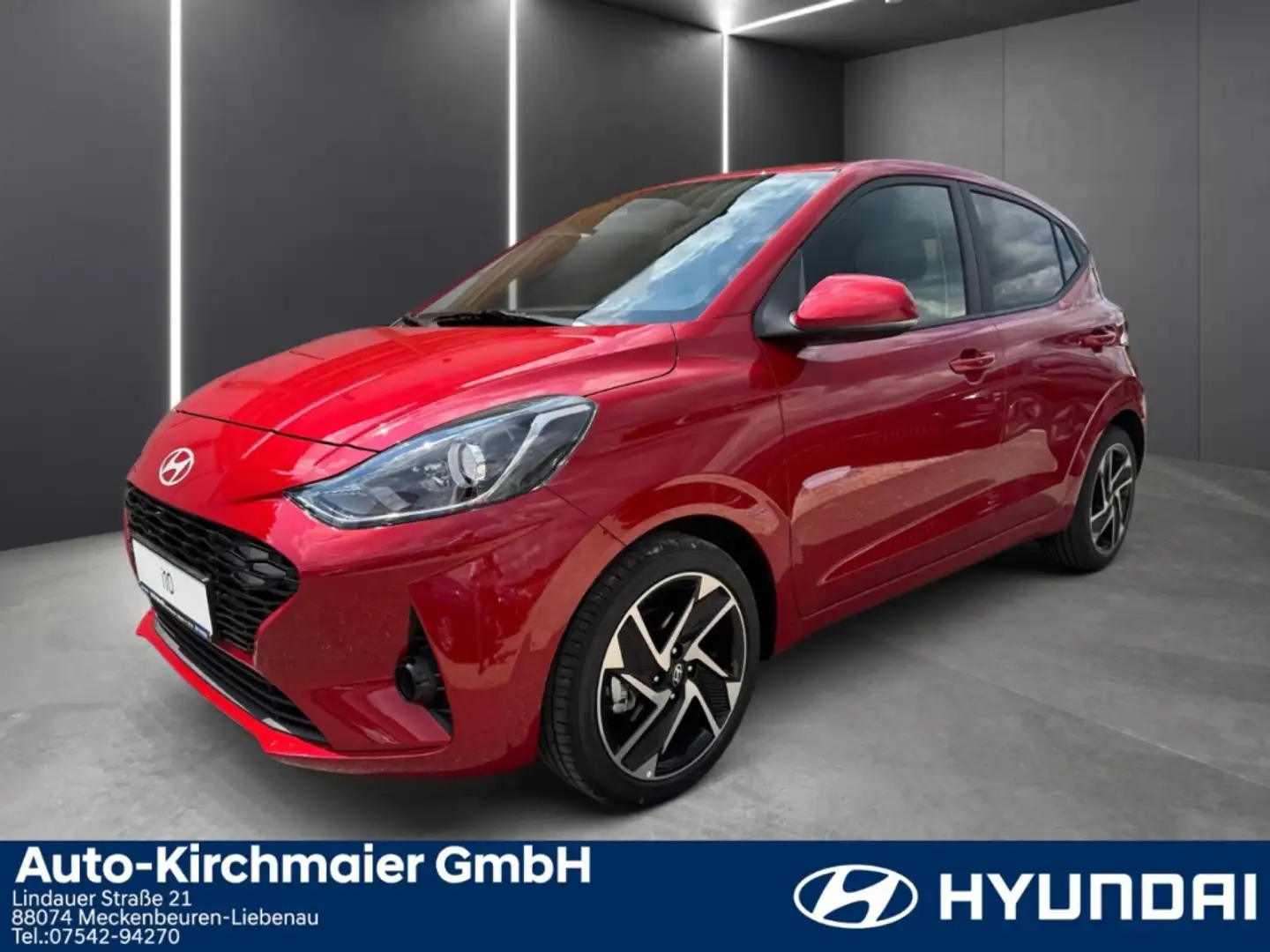 Hyundai i10 Prime 1.2 Navi Klimaautom SHZ R-Cam Notbremsass. Rot - 1