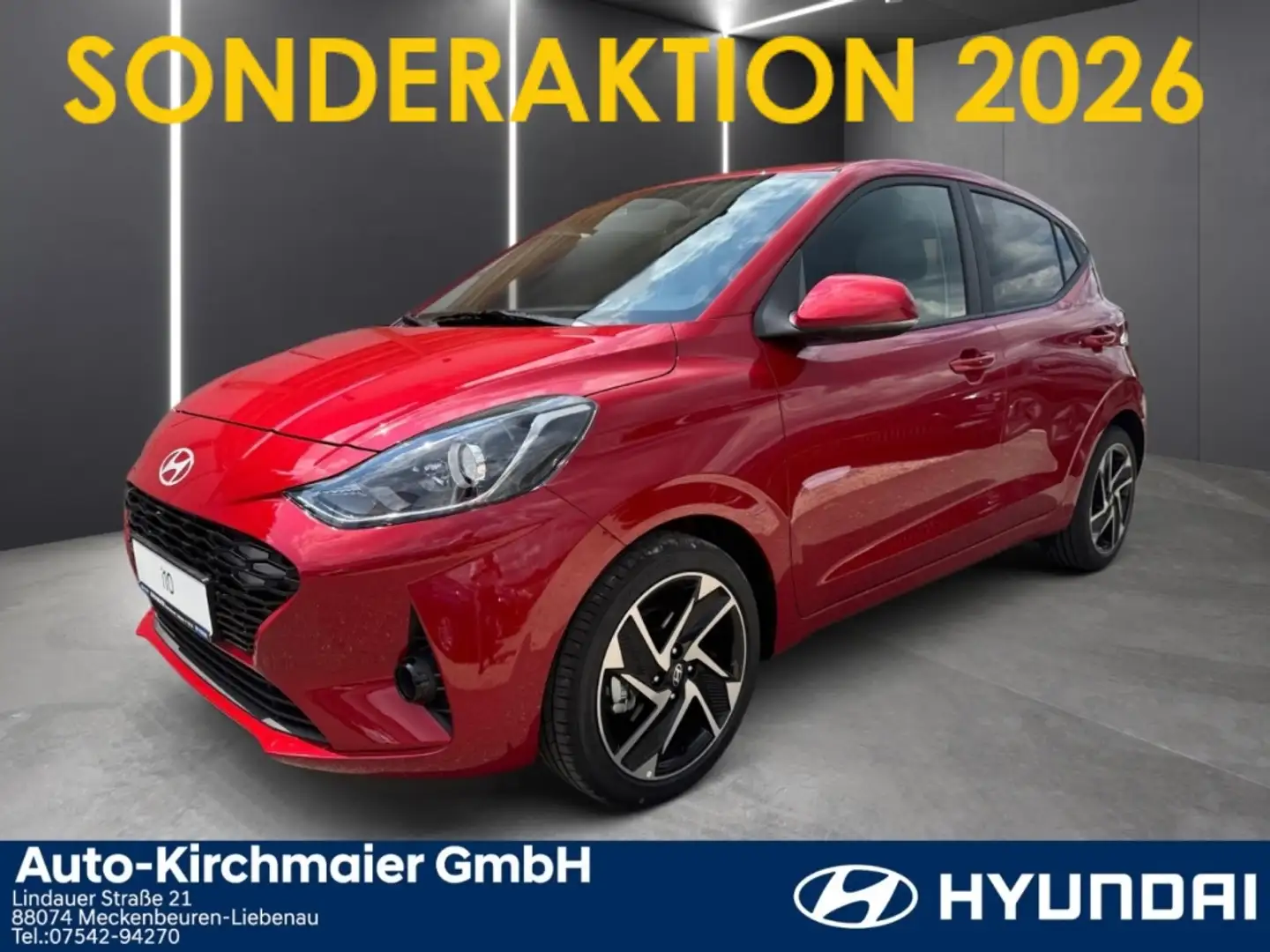 Hyundai i10 Prime 1.2 M/T *KLIMAAUTO*NAVI*Sitzheizung*Lenkradh Rot - 1