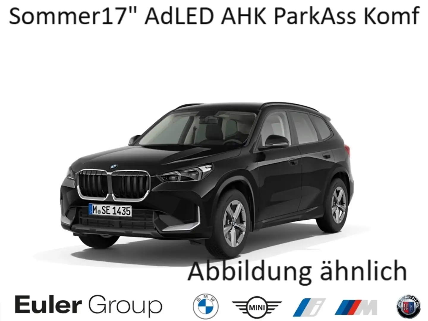 BMW X1 20i Sommer17'' AHK AdLED ParkAss Komf El.Heckklapp Schwarz - 1