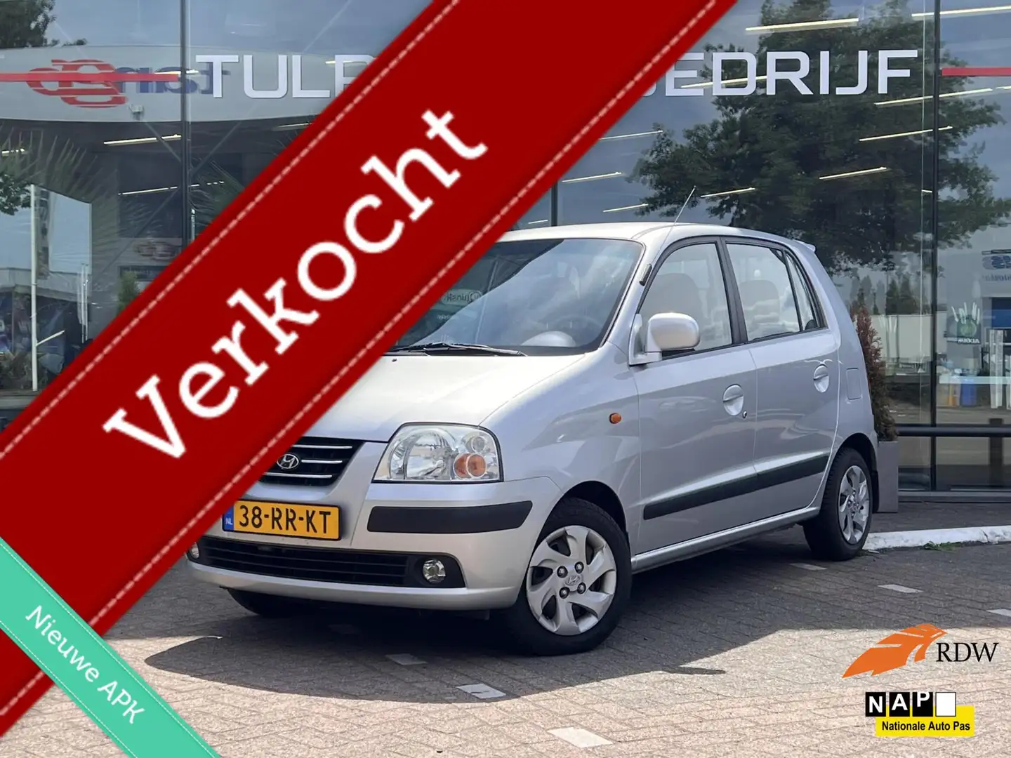 Hyundai Atos 1.1i Dynamic Cool 5- deurs Mooie staat Airco NAP Grijs - 1