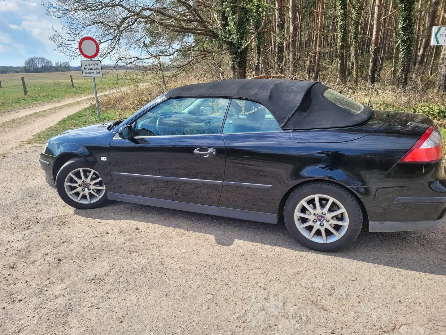 Saab 9-3 1.8 t Cabrio Linear Schwarz - 2