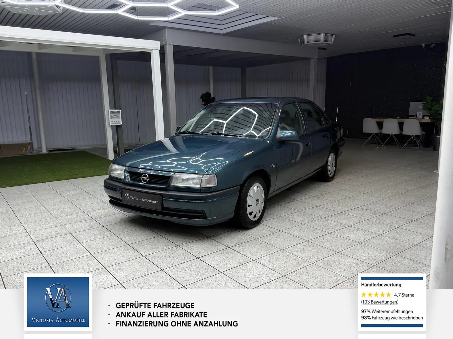 Opel Vectra 1 Hand* Nur 62192km* El. Spiegel. Schiebedach. Blau - 1