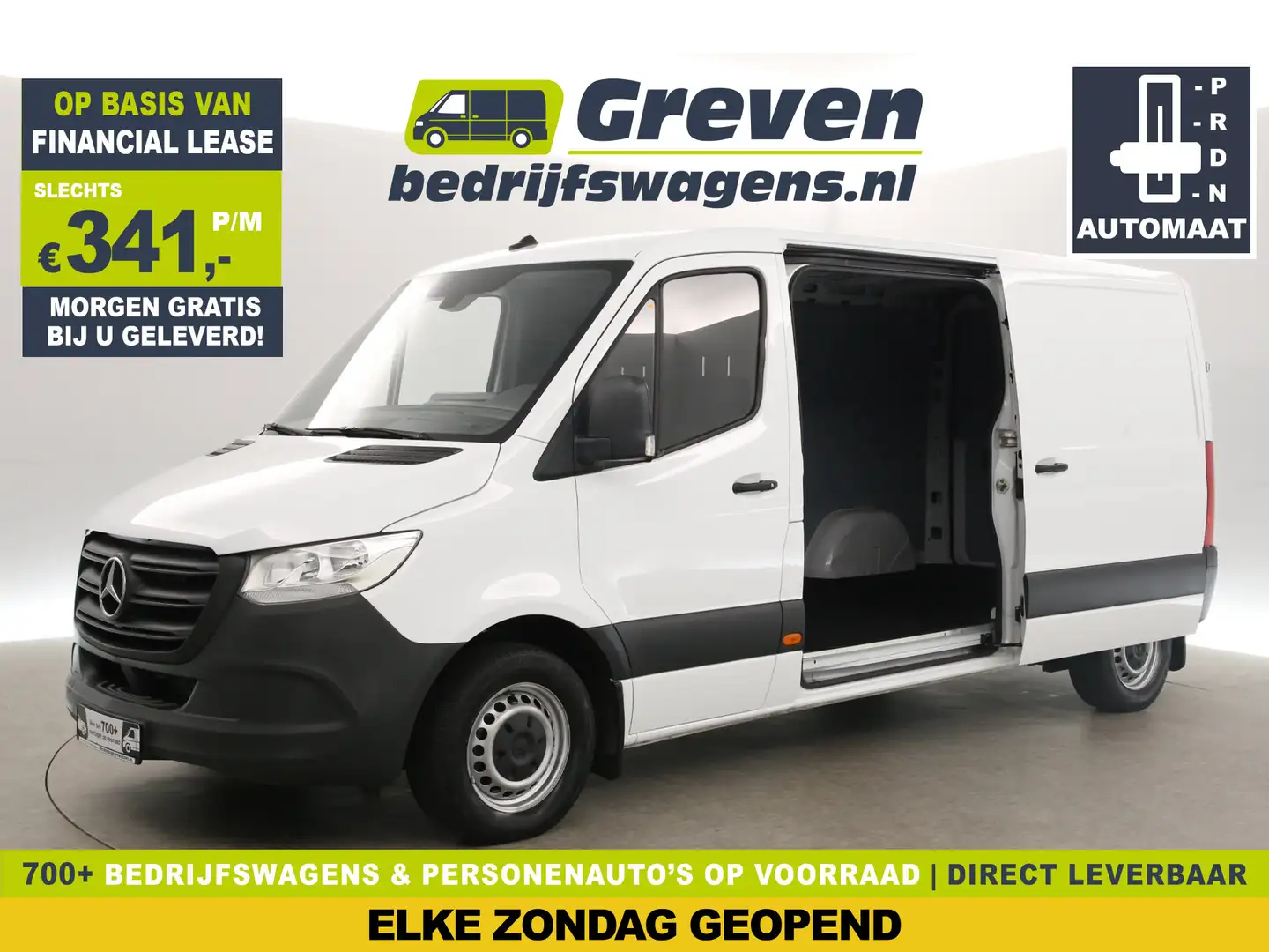 Mercedes-Benz Sprinter 314 2.2 CDI L2H1 143PK Automaat Airco Camera Carpl Wit - 1