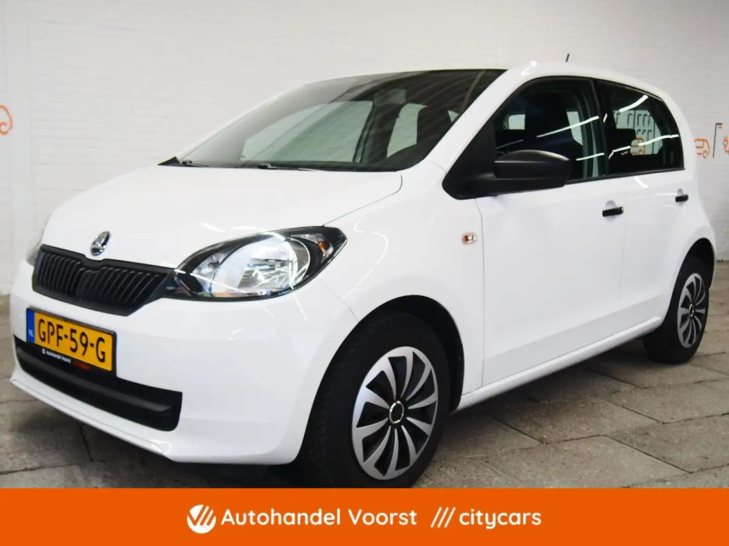 Skoda Citigo 1.0 Greentech Ambition Airco (APK:Nieuw) Incl.Gara Wit - 1