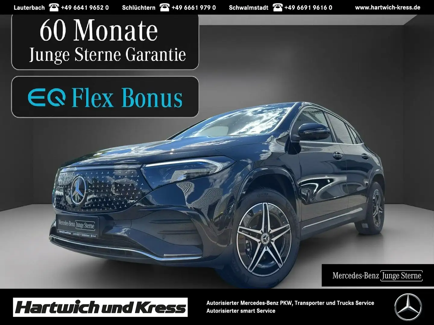 Mercedes-Benz EQA 350 EQA 350 AMG Line 4Matic+Burmester+360°Kamera+Memor Schwarz - 1
