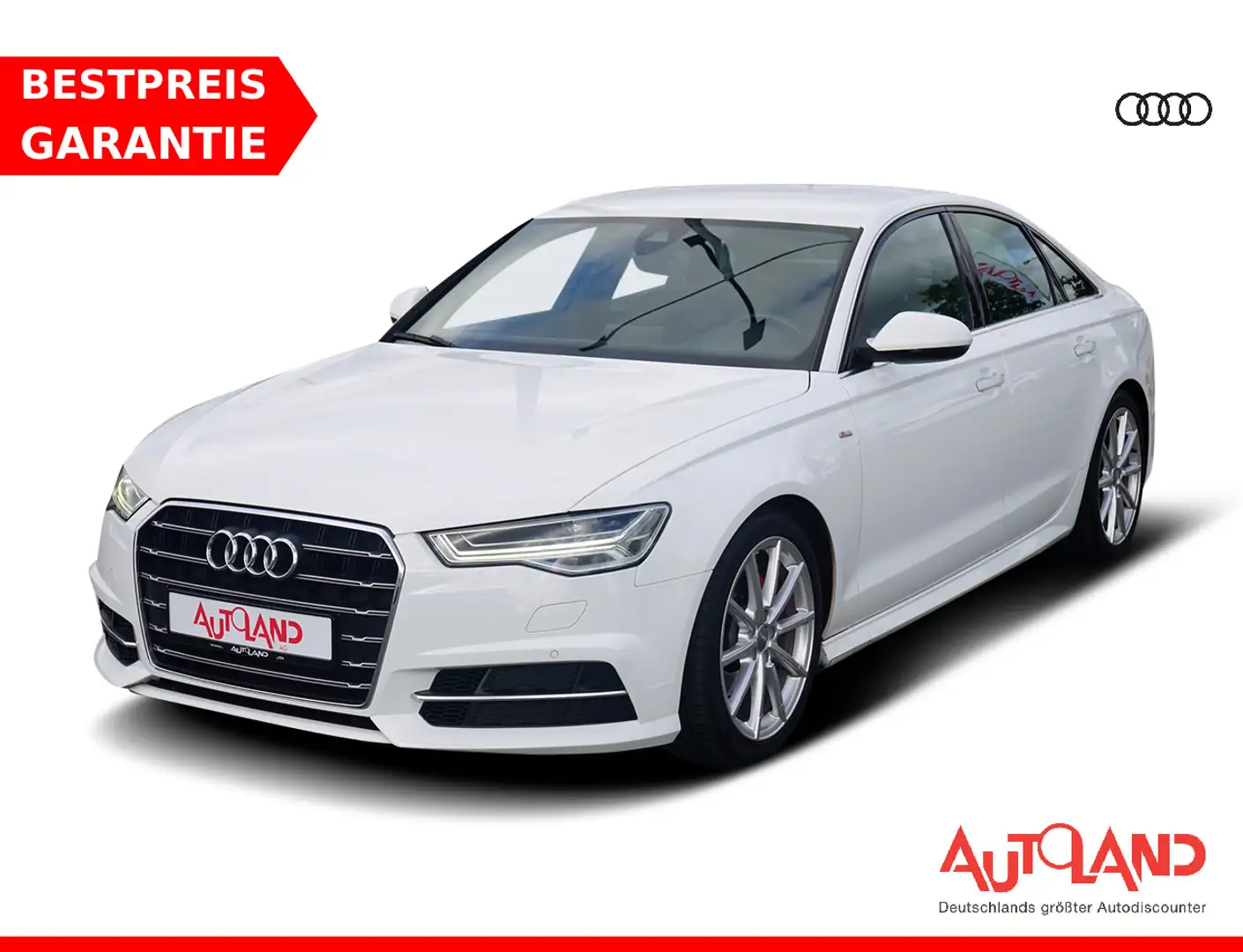 Audi A6 1.8 TFSI 2x S-Line Matrix Navi Leder Weiß - 1