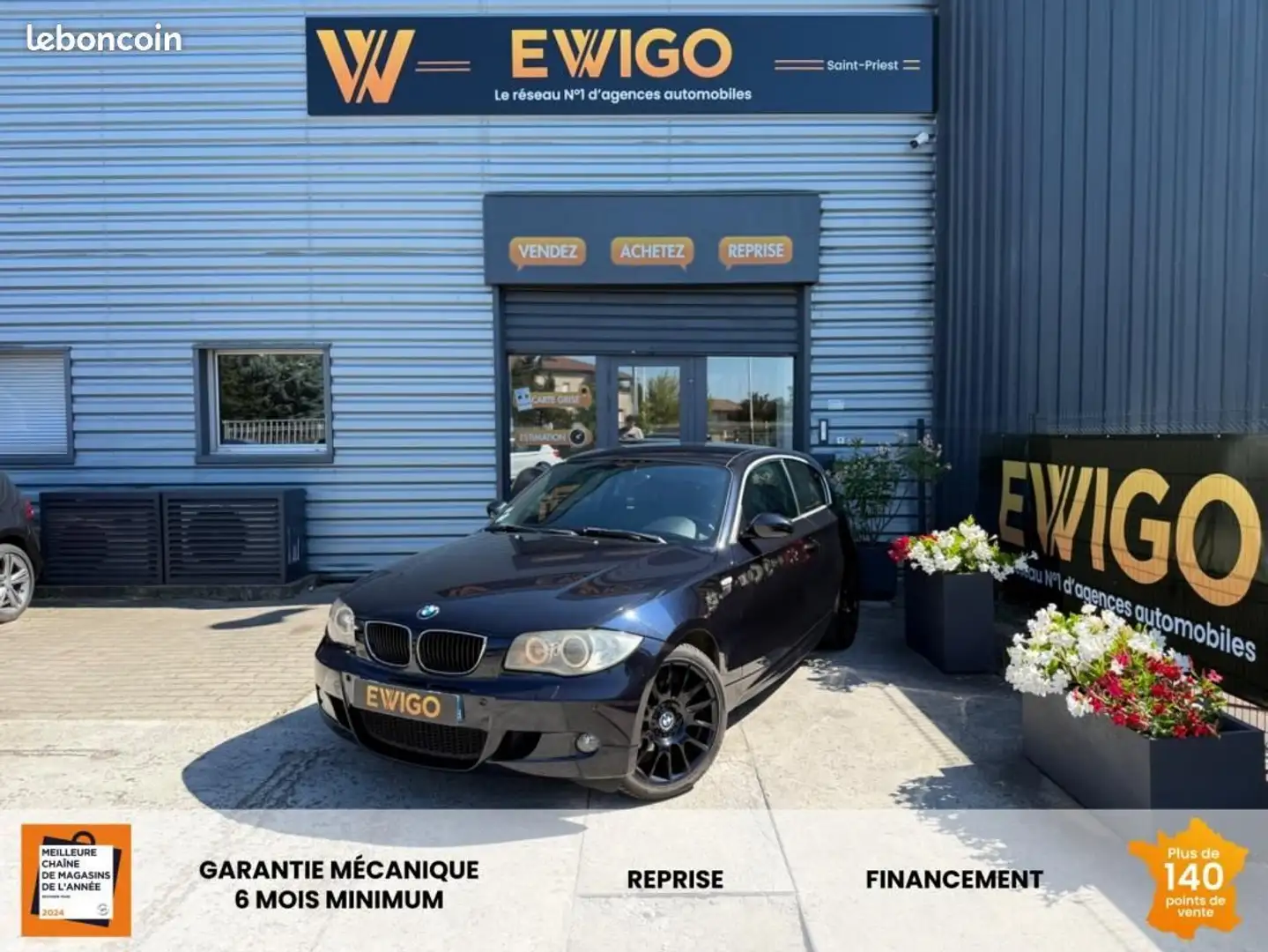 BMW 118 118 i 143ch Pack M Bleu - 1