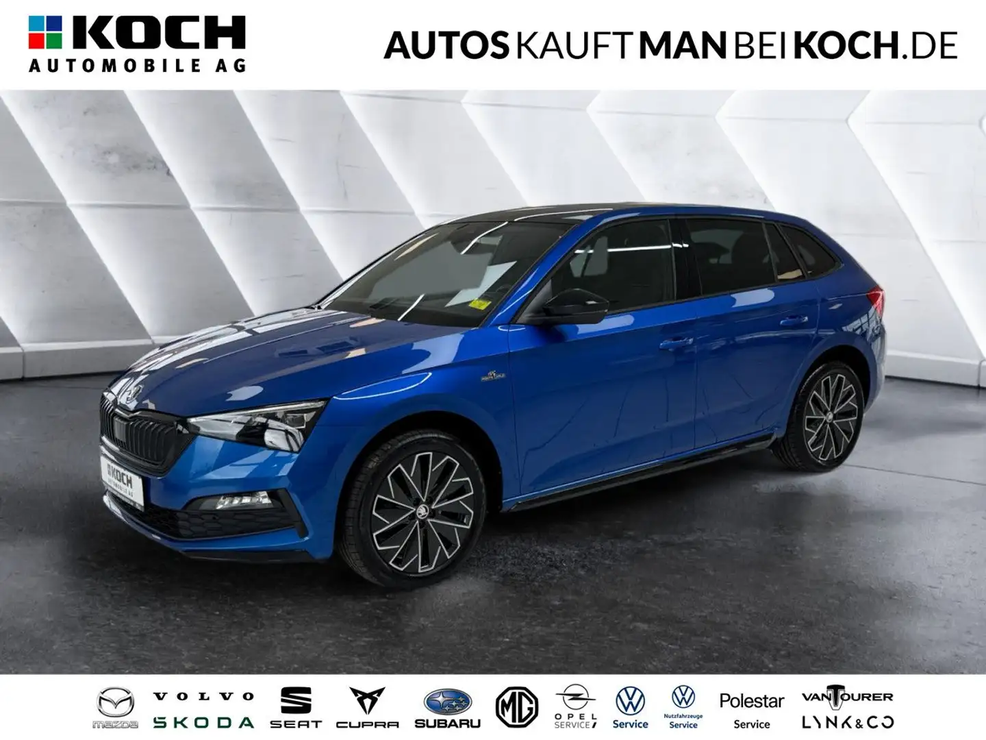 Skoda Scala 1.0 TSI DSG MONTE CARLO PANO KAM LED SH APP Azul - 1