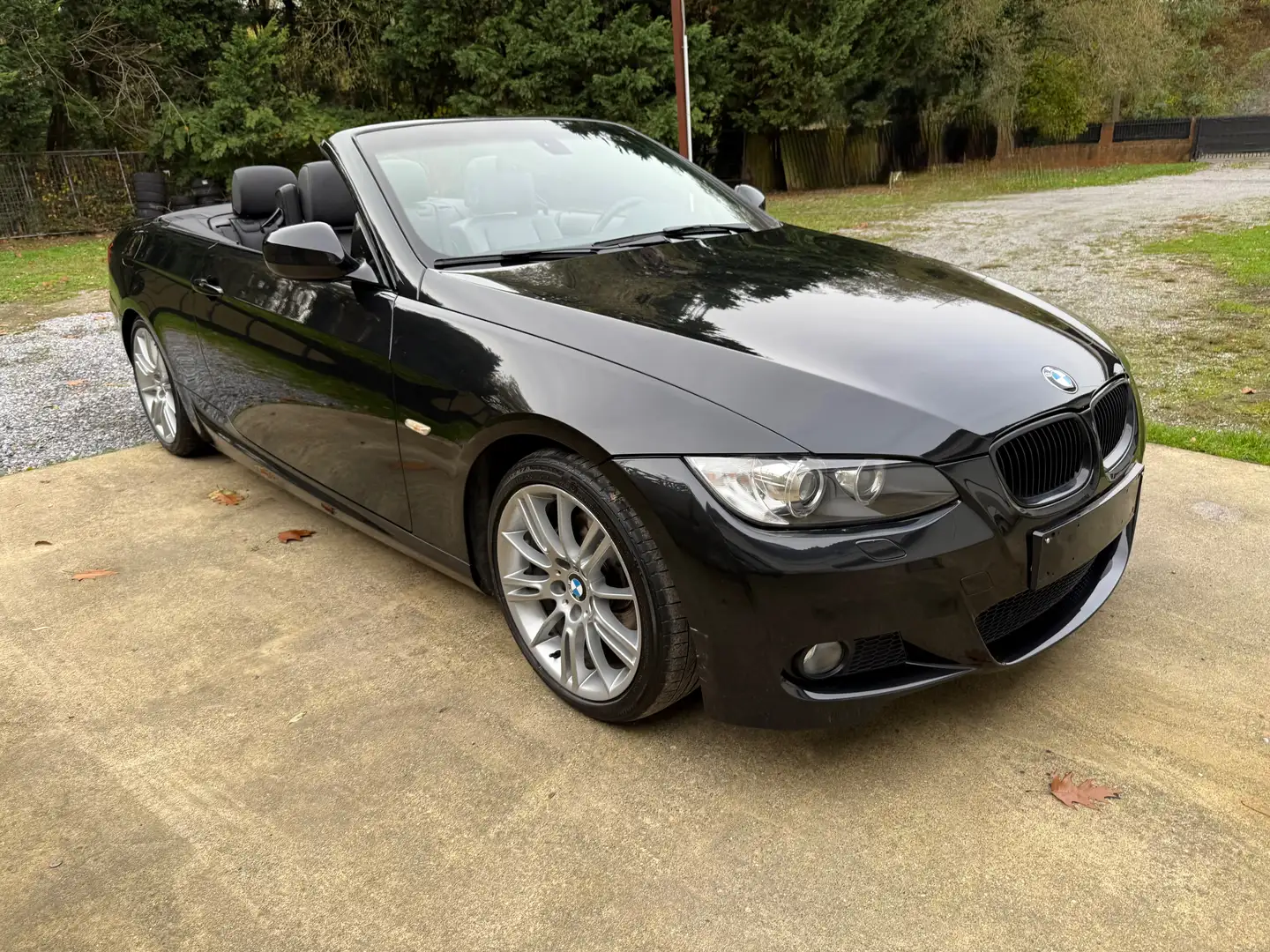 BMW 320 d✅Cabriolet🔥M-Pack intérieur+Ext🔥 Full Zwart - 2
