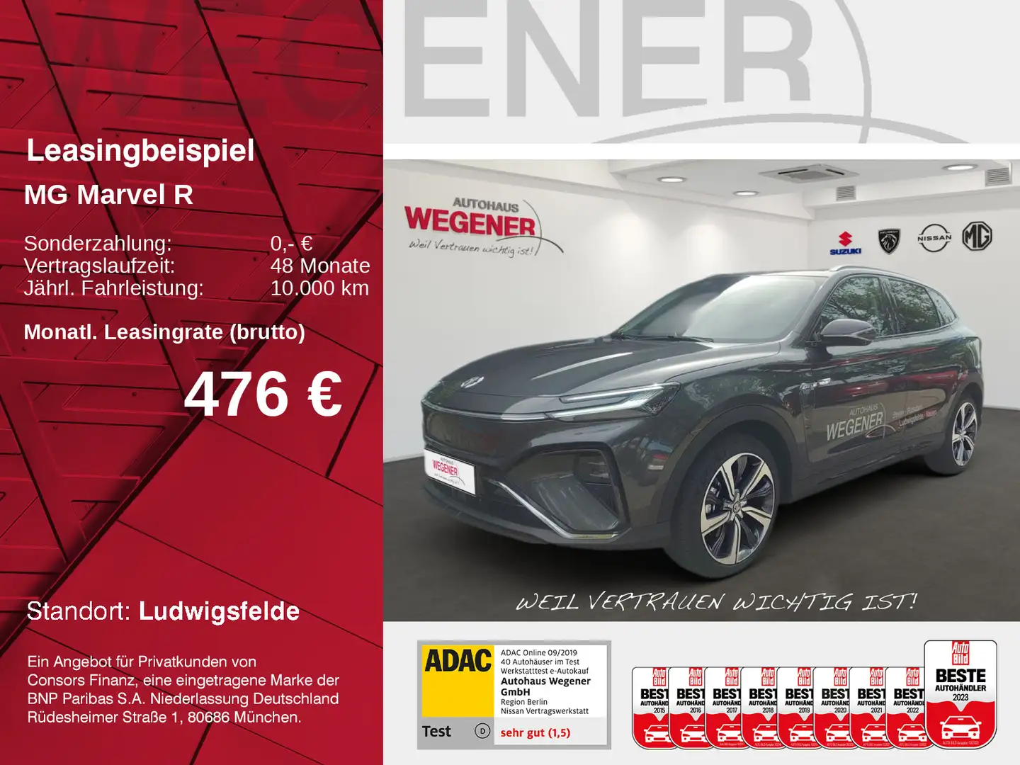 MG Marvel R MARVEL R PERFORMANCE 4x4/TriMotor/665NM/BOSE/LED Grau - 1