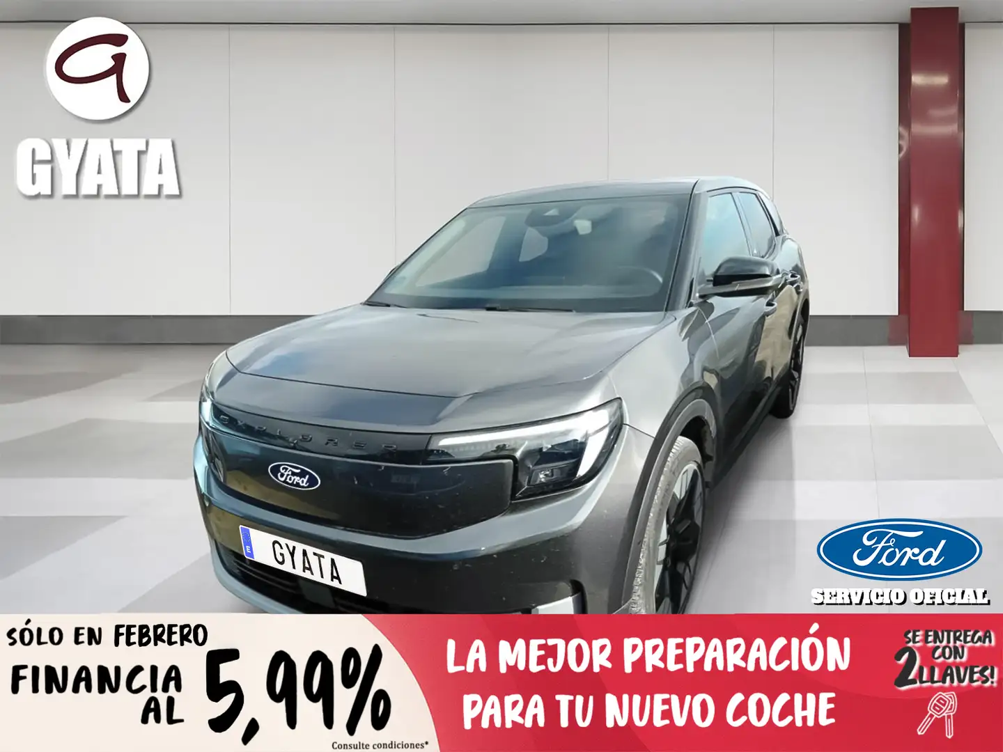 Ford Explorer AWD Rango Extendido Premium 79kWh Gris - 1
