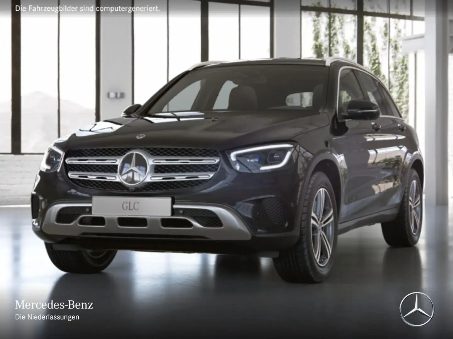 Mercedes-Benz GLC 220 d 4M 360+AHK+MULTIBEAM+STHZG+BURMESTER+9G Schwarz - 2