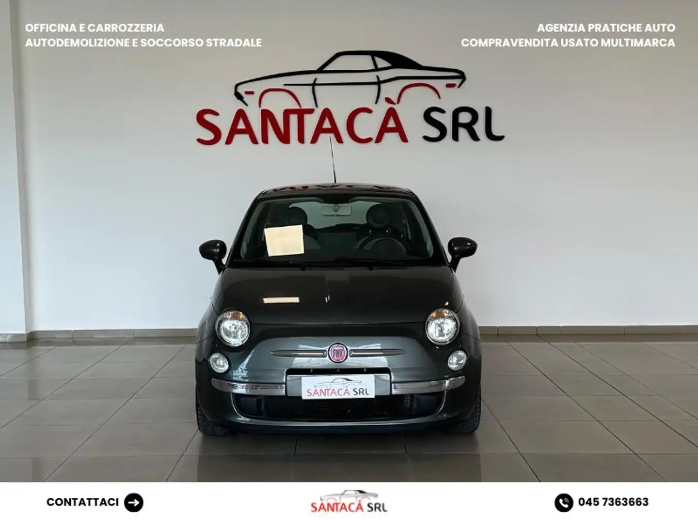 Fiat 500 500 III 1.2 Lounge 69cv E6 Grau - 2