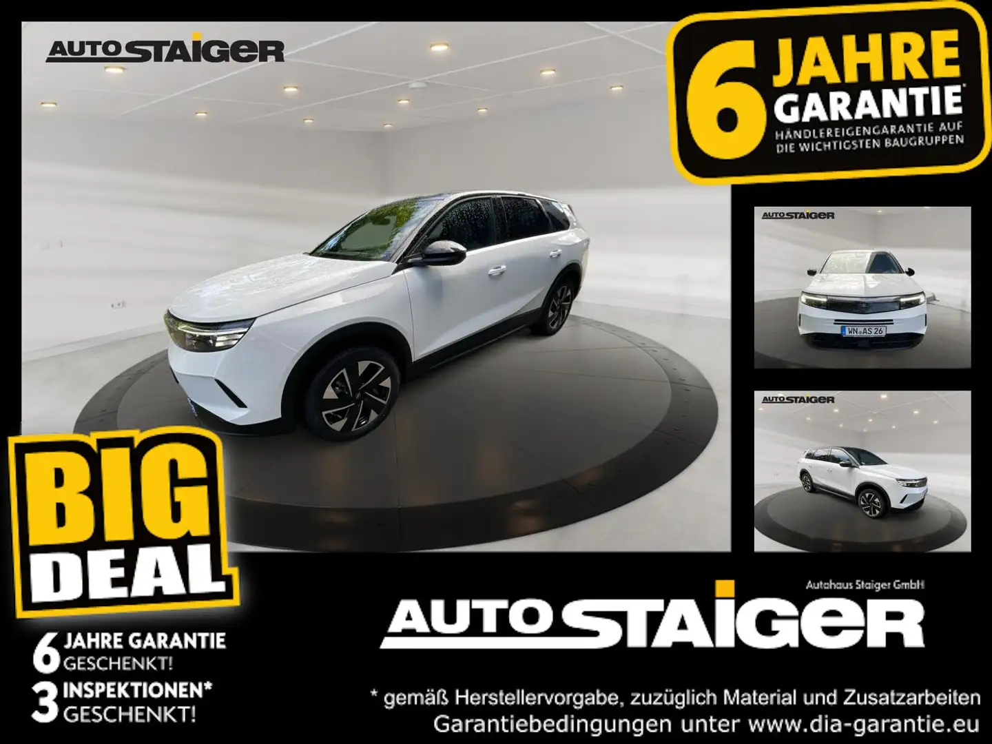 Opel Grandland GS MHEV Navi Schiebedach Sitzheizung Weiß - 1