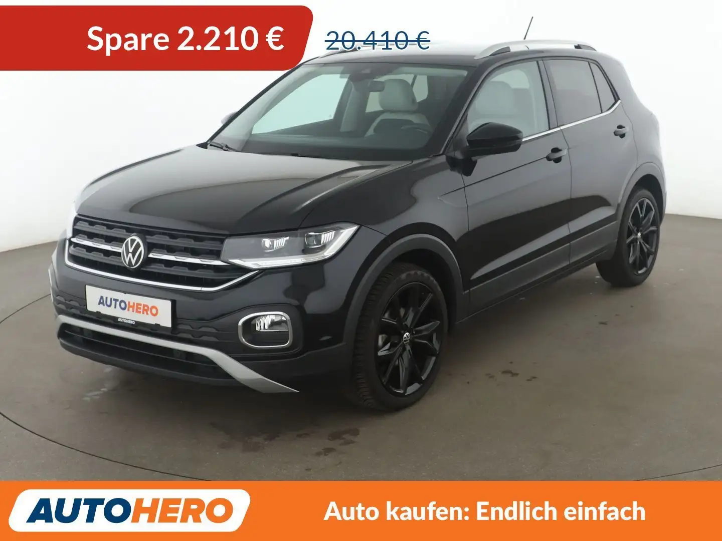 Volkswagen T-Cross 1.0 TSI Style*LED*PDC*SHZ*SPUR*KLIMA*GARANTIE* Negru - 1