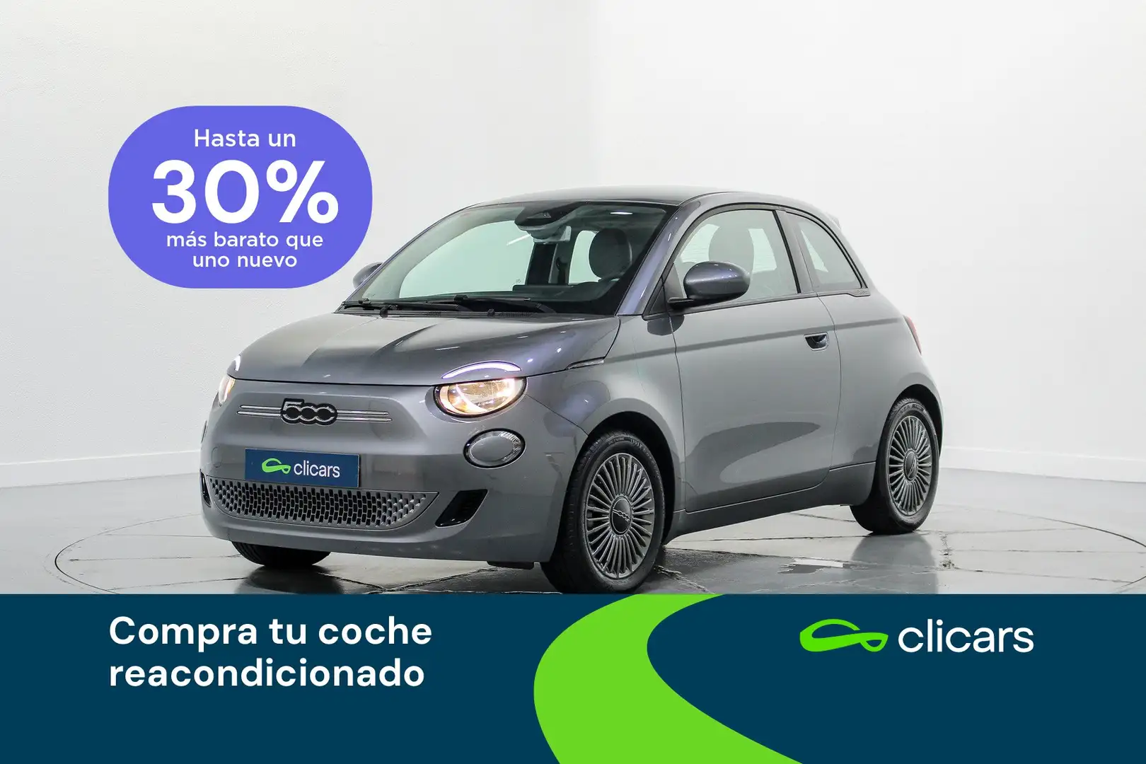 Fiat 500e 87Kw Icon Gris - 1