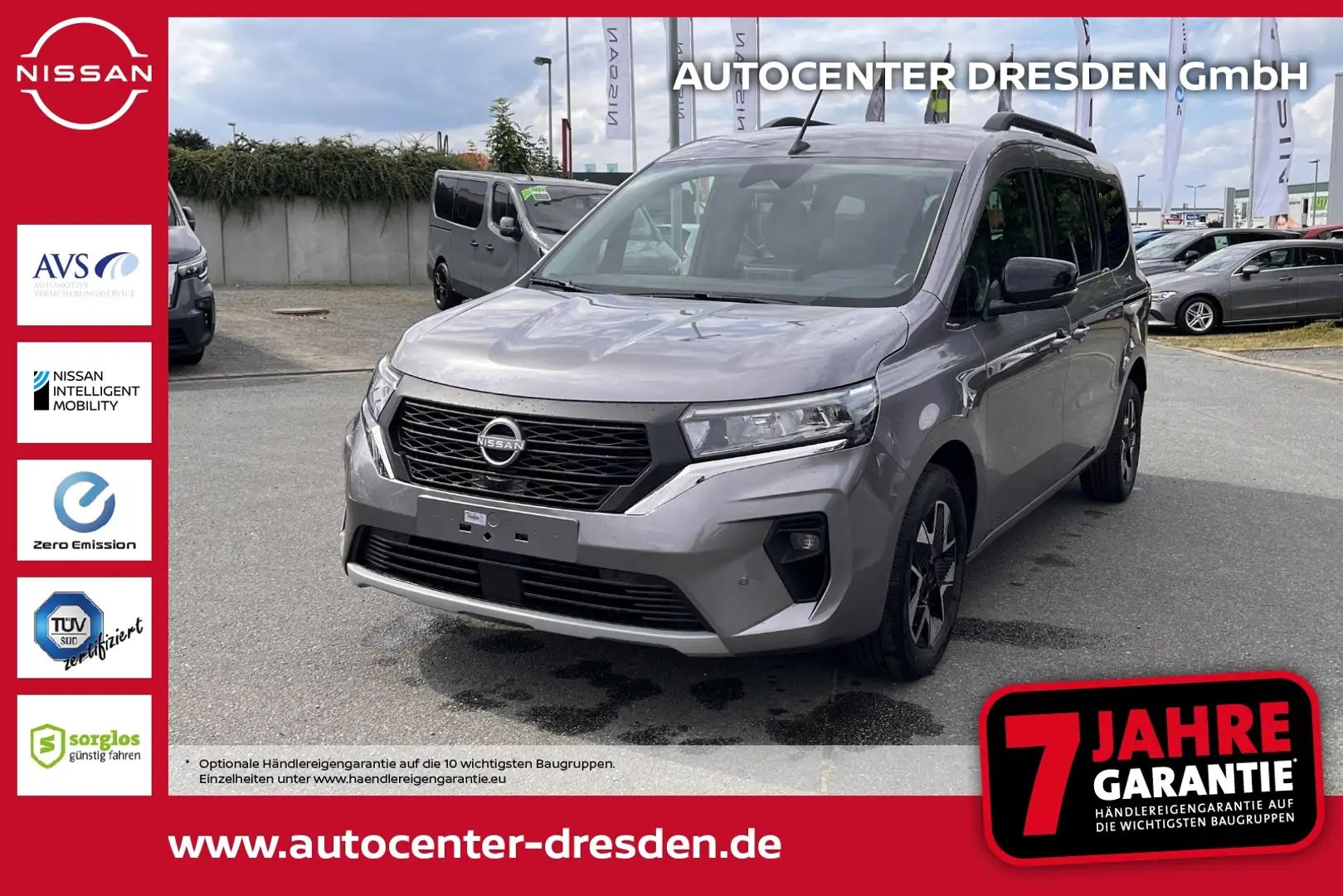 Nissan Townstar Kombi DIG-T 130 L2 Tekna Navi Kam 7Sitze Grau - 1