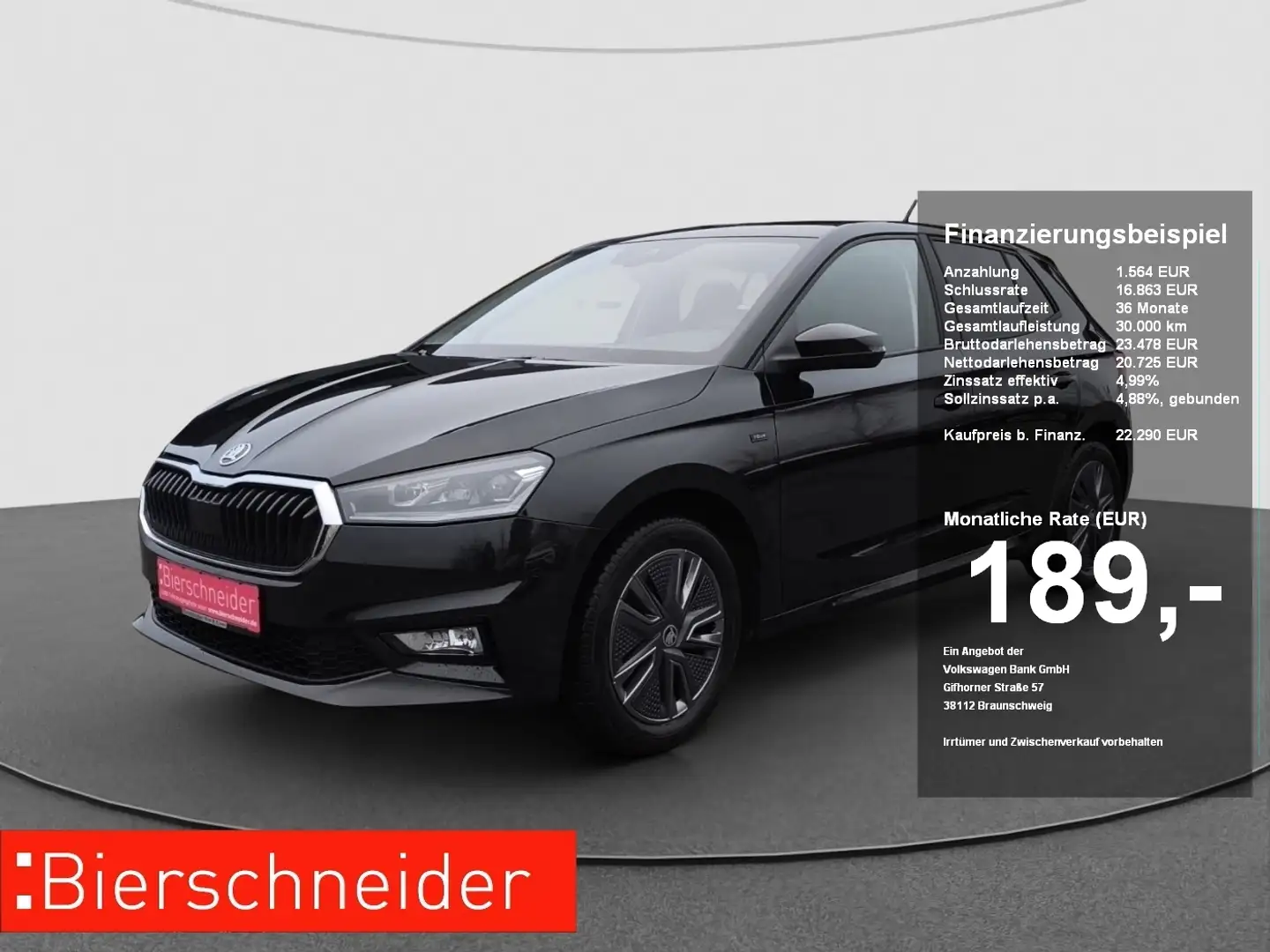 Skoda Fabia 1.0 TSI DSG Tour NAVI RFK LM PDC SMART LINK KESSY Noir - 1