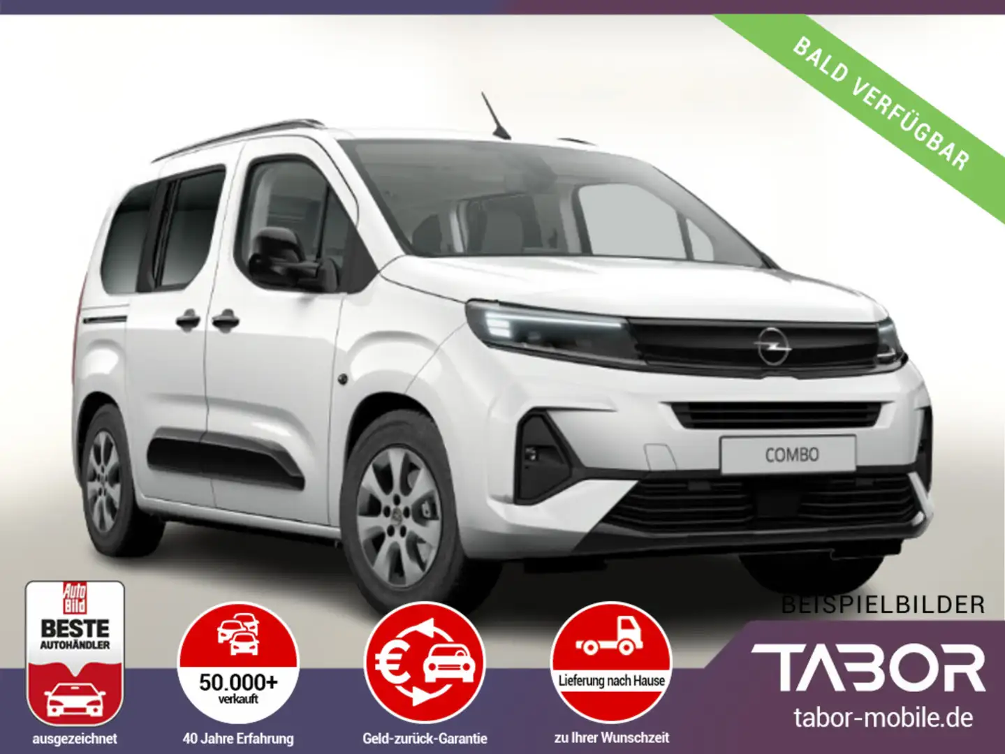 Opel Combo 1.5 D 130 AT8 GS Nav Kam ACC Keyl Klimaaut Weiß - 1