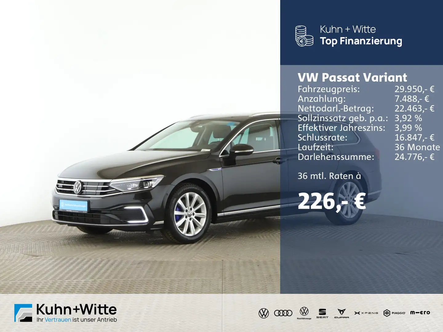 Volkswagen Passat Variant 1.4 TSIe GTE *Hybrid*IQ.Drive*AHK Чёрный - 1