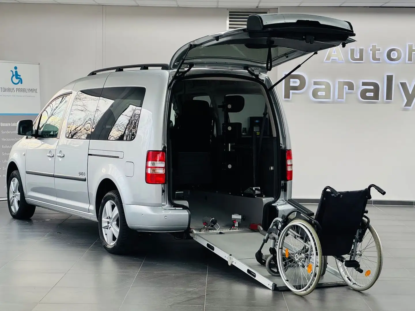 Volkswagen Caddy Maxi DSG Rollstuhlgerecht-Rampe + E-Sitz Argent - 1