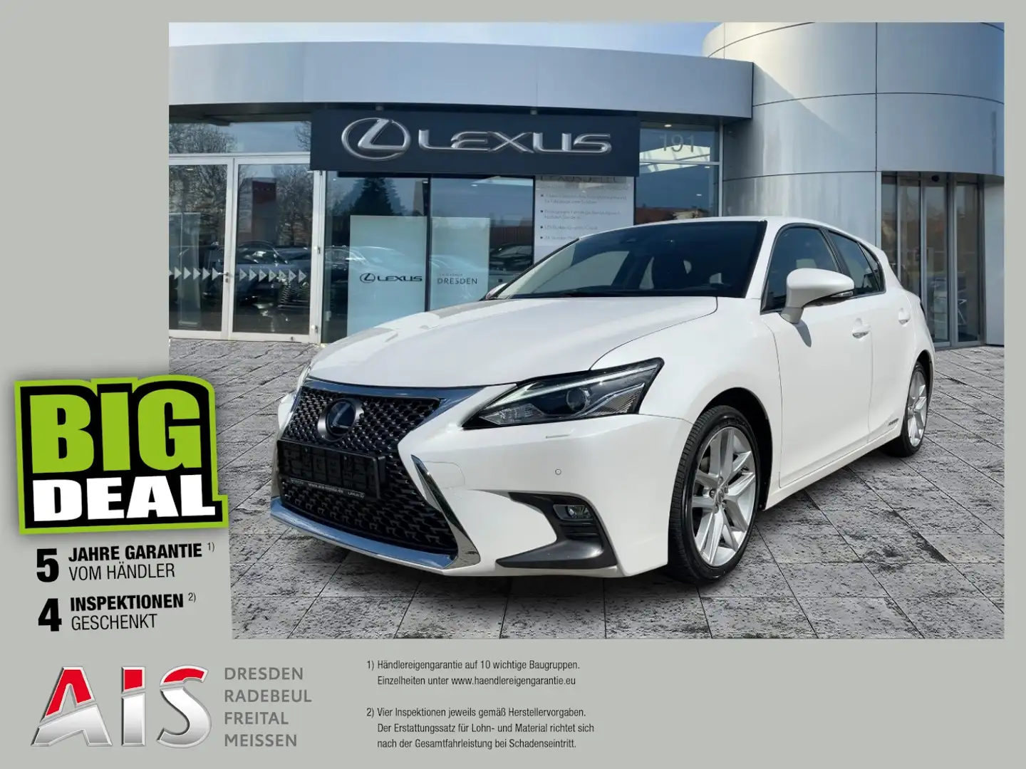 Lexus CT 200h Navi*KAM*DAB*SHZ Weiß - 1