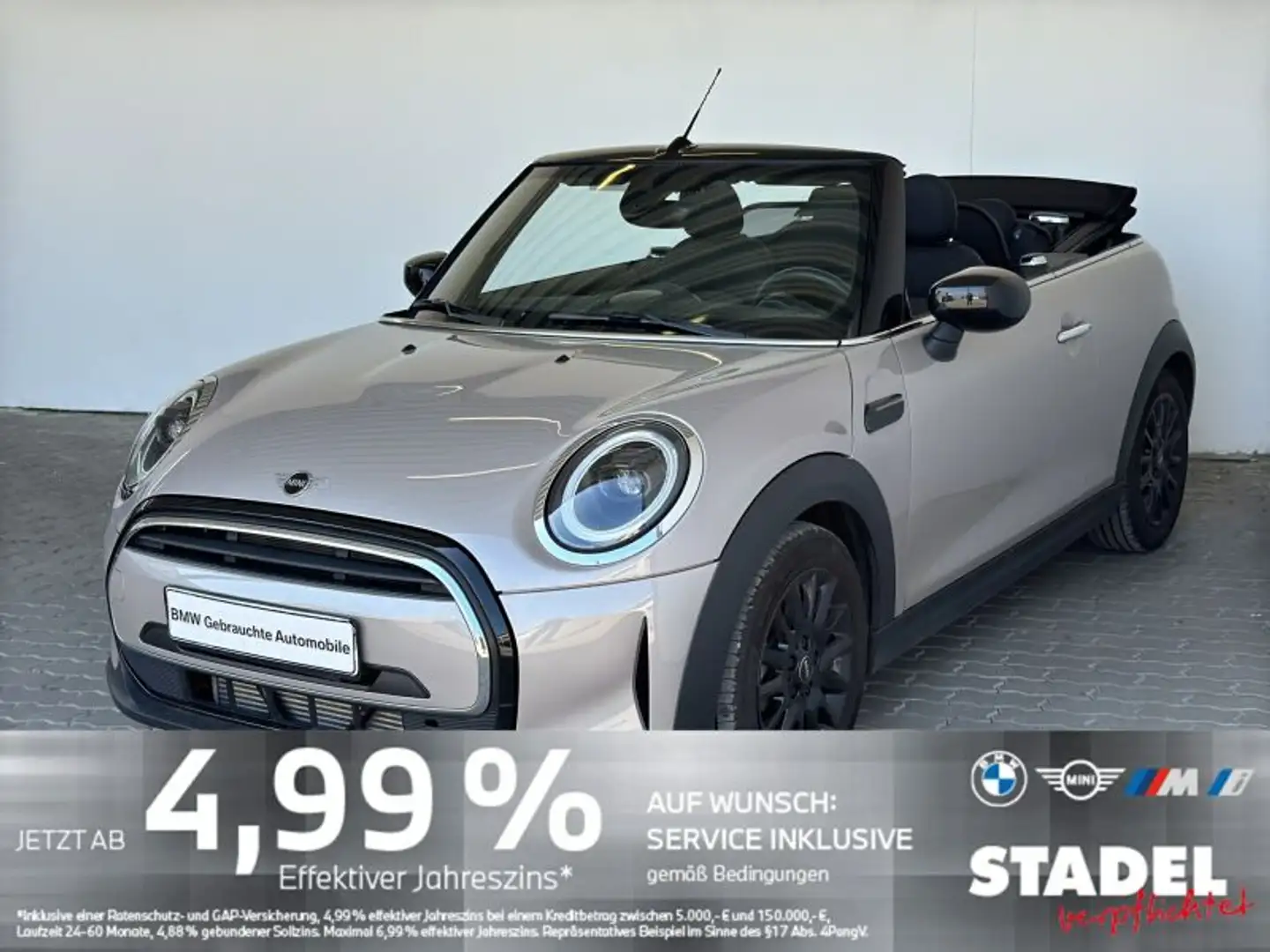 MINI Cooper Cabrio LED.Navi.DriveAs.KomfZg.AppleCar Gri - 1
