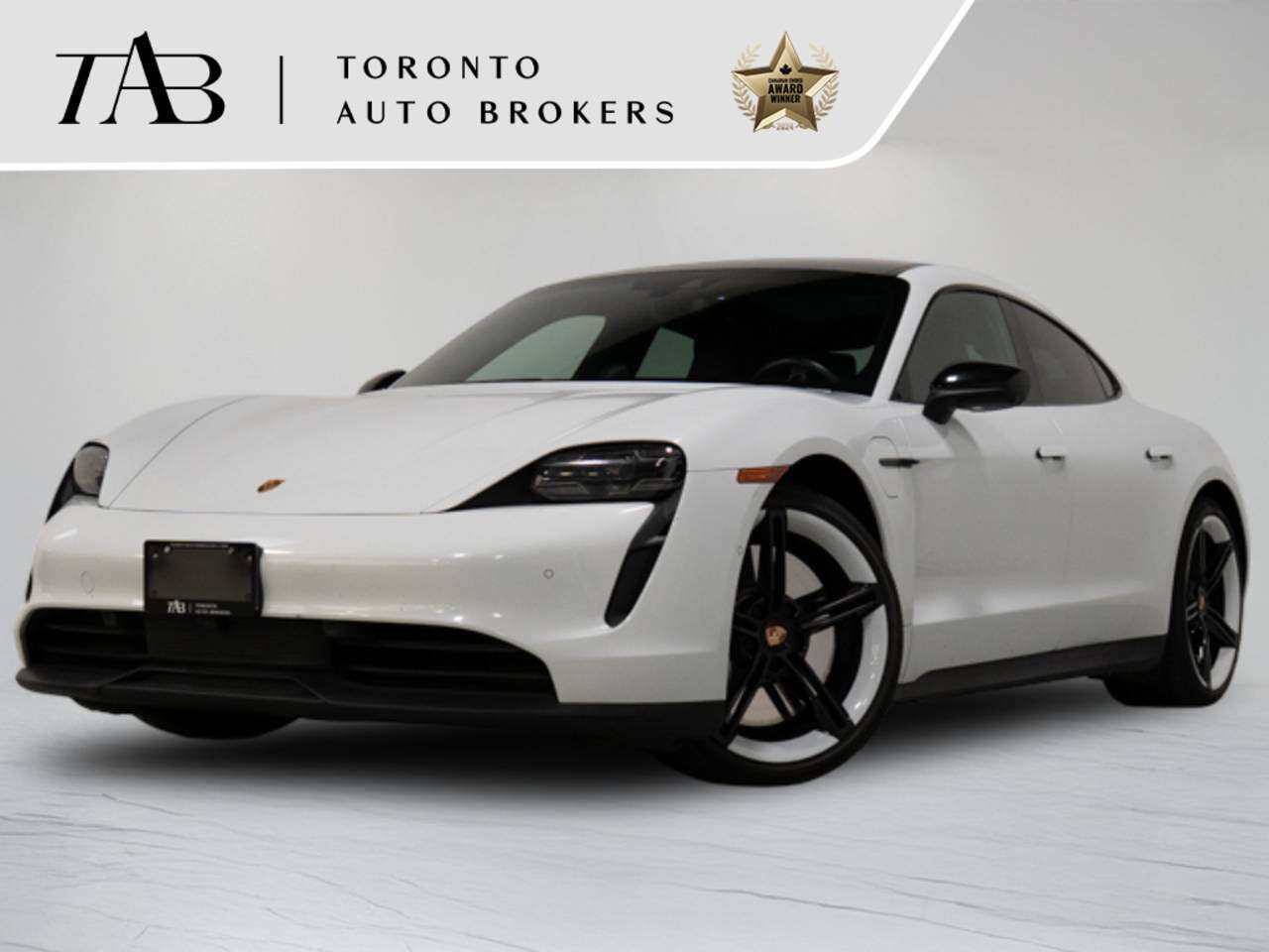 White 2020 Porsche Taycan Sedan All-Wheel Drive Automatic