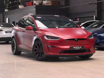 PLAID - FULL WRAP SATIN RED - ENHANCED AUTOPILOT - 6 SEATS - 1.020HP - 22inch WHEELS
