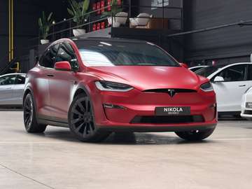 PLAID - FULL WRAP SATIN RED - ENHANCED AUTOPILOT  - 6 SEATS - 1.020HP - 22inch WHEELS