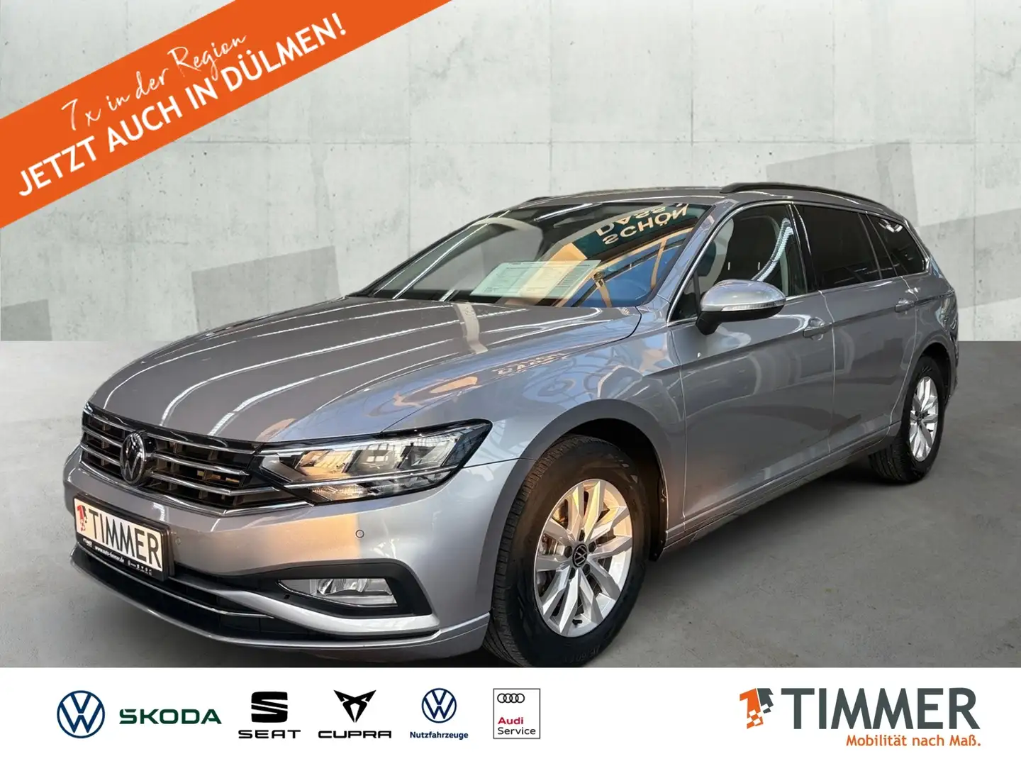Volkswagen Passat Variant 2.0 TDI DSG BUSINESS +LED +ACC +RKAM +NAVI +SHZ + Silber - 1