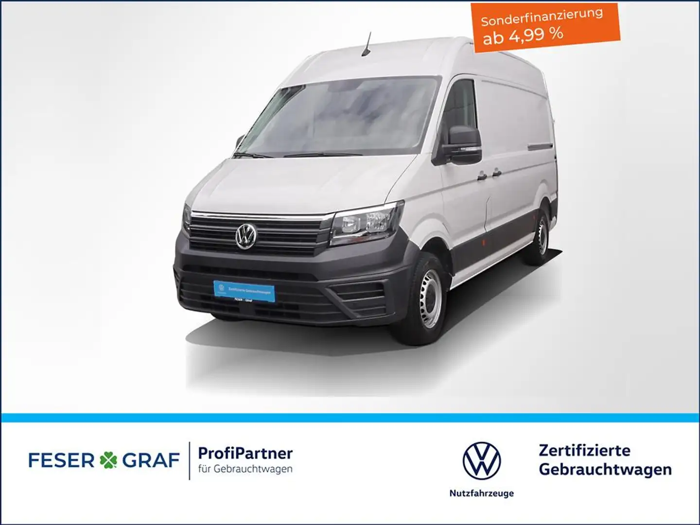 Volkswagen Crafter 2.0TDI Kasten MR Hochdach Klimaanlage 2xSchiebe Weiß - 1