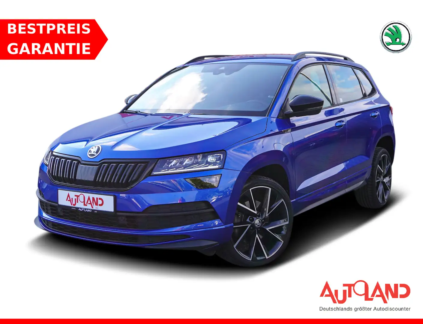 Skoda Karoq 1.5 16V TSI Sportline DSG LED Navi PDC AHK Bleu - 1