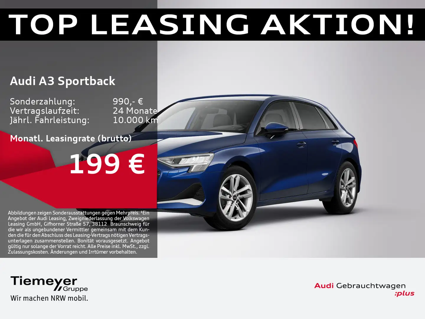 Audi A3 35 TFSI ADVANCED LM17 NAVI+ KAMERA Blau - 1