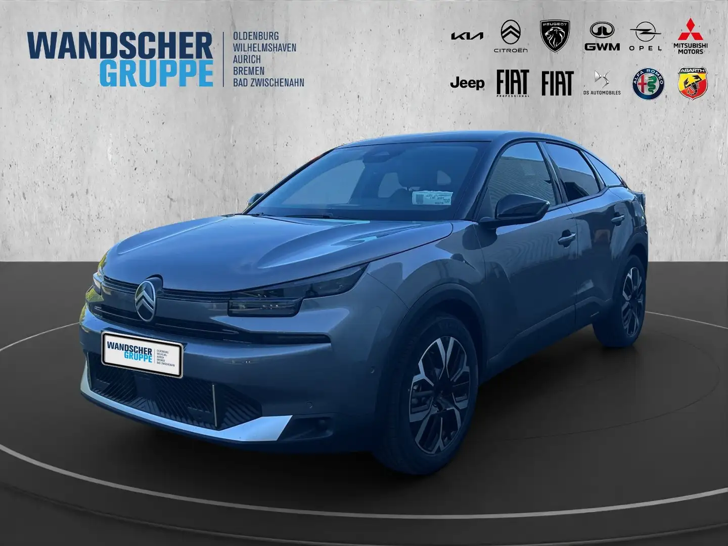 Citroen C4 Hybrid 145 Max KAMERA LED SHZ NAVI ALU Gris - 1