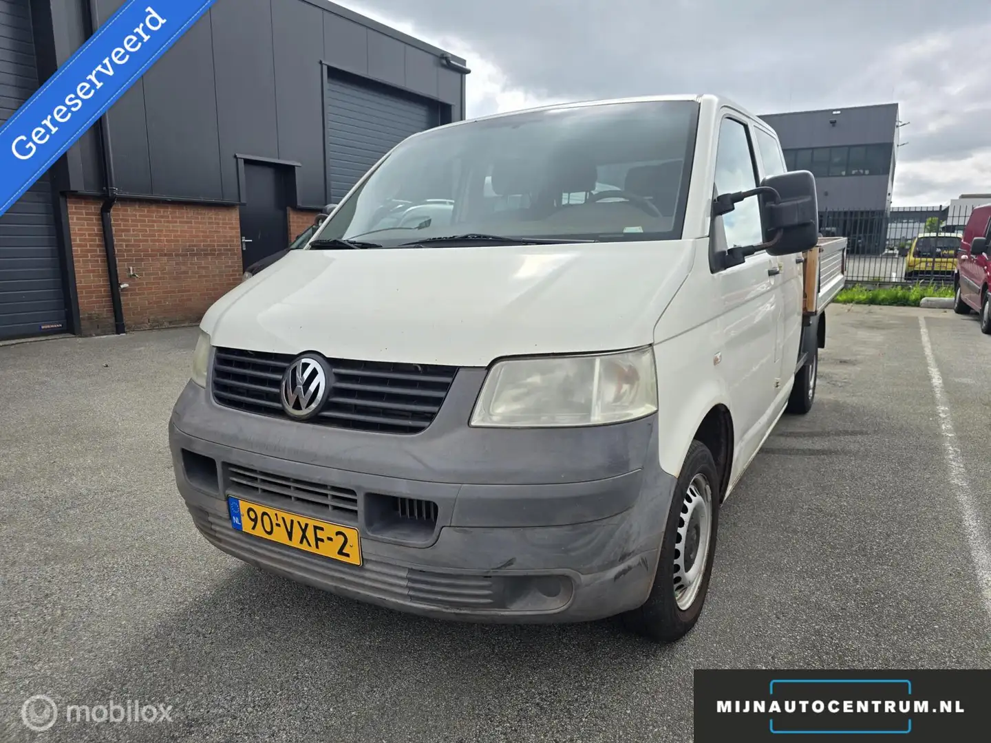 Volkswagen T5 Transporter 1.9 TDI 340 DC PICK UP / NAP✔️ Wit - 1