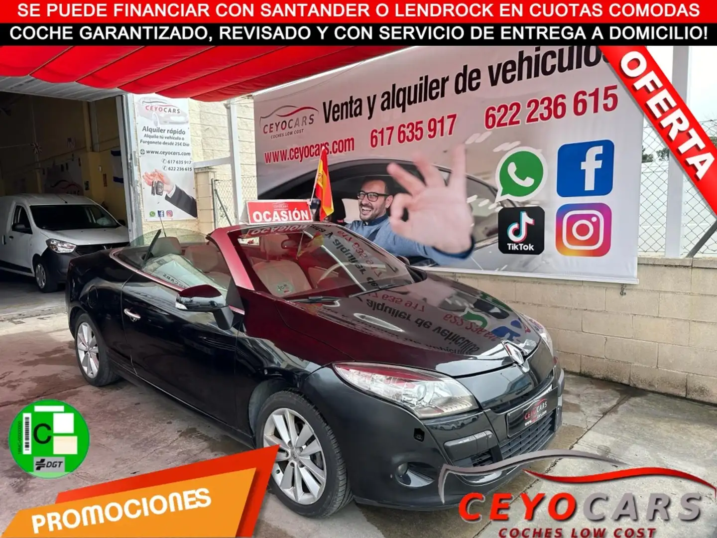 Renault Megane C.C. 2.0 Privilege CVT Negro - 1