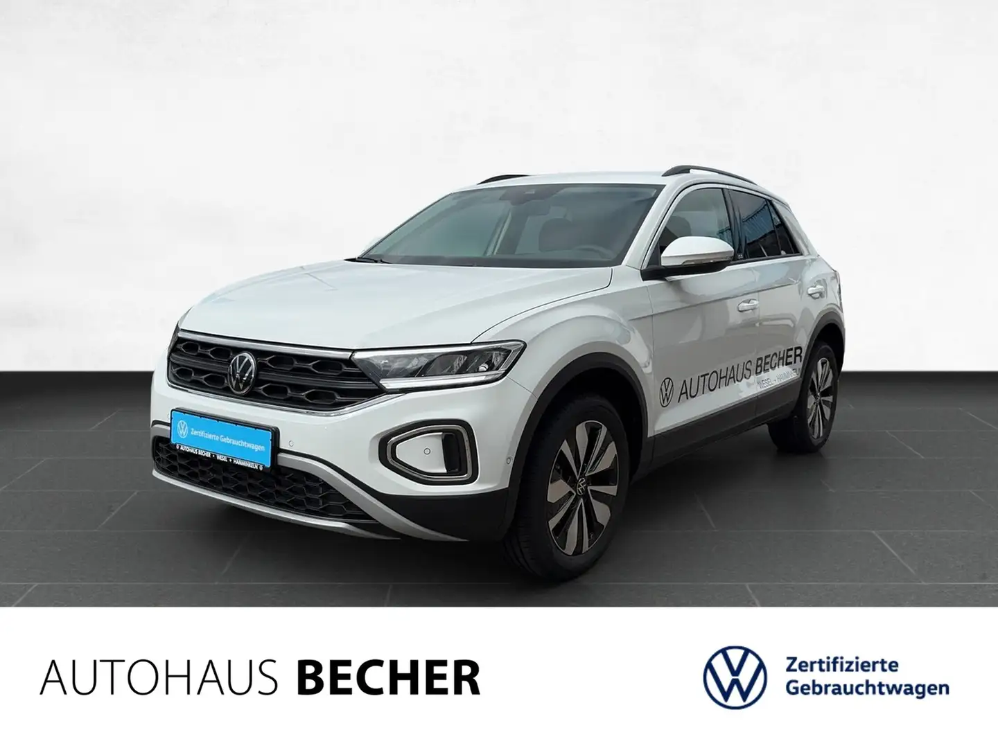 Volkswagen T-Roc Life 1.5 TSI DSG /AHK/Rückfahrk/Sitzhz/LED Weiß - 1