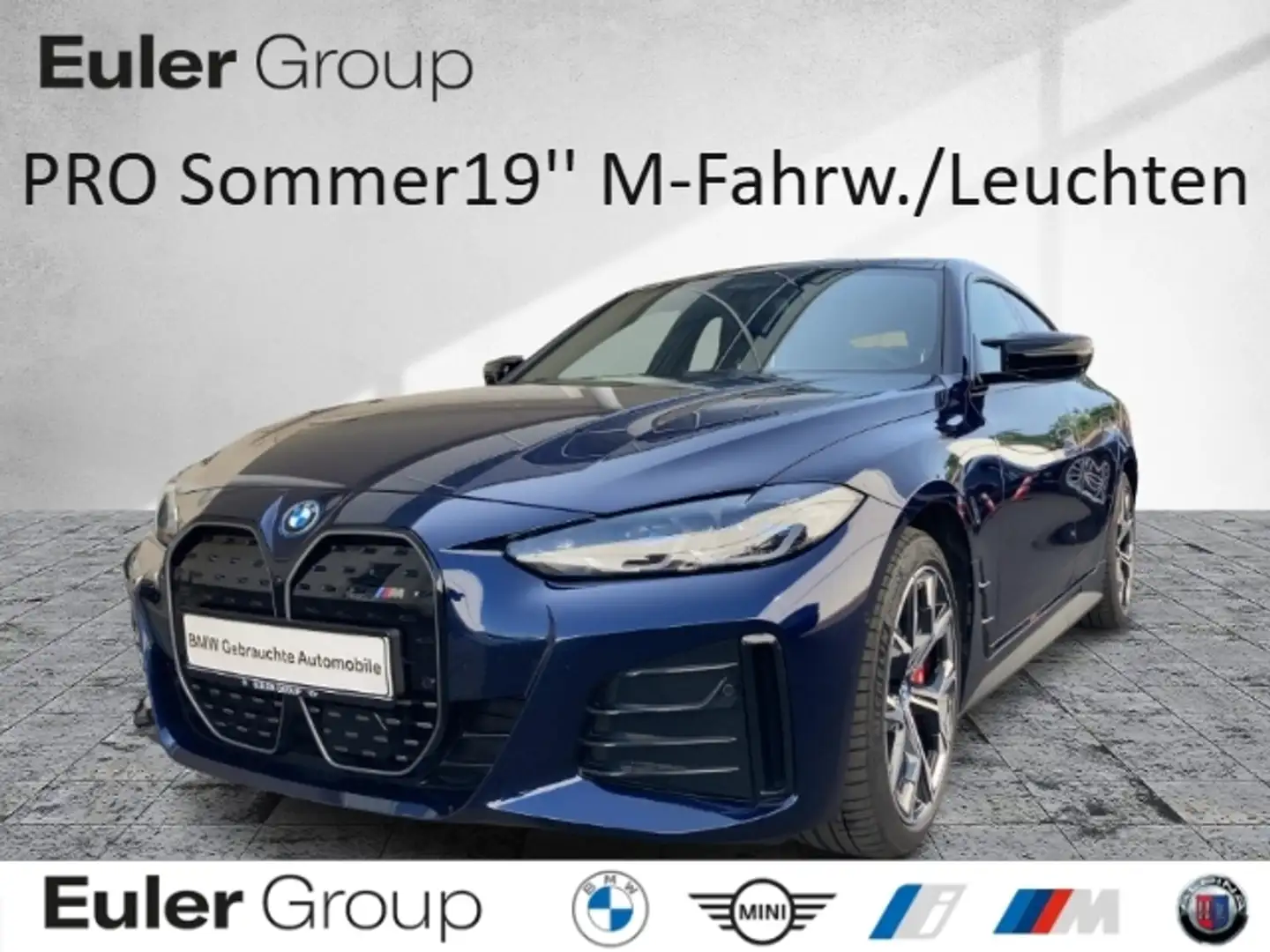 BMW i4 M-PRO Sommer19'' M-Fahrw./Leuchten/Lenk ParkAss+ H Blauw - 1