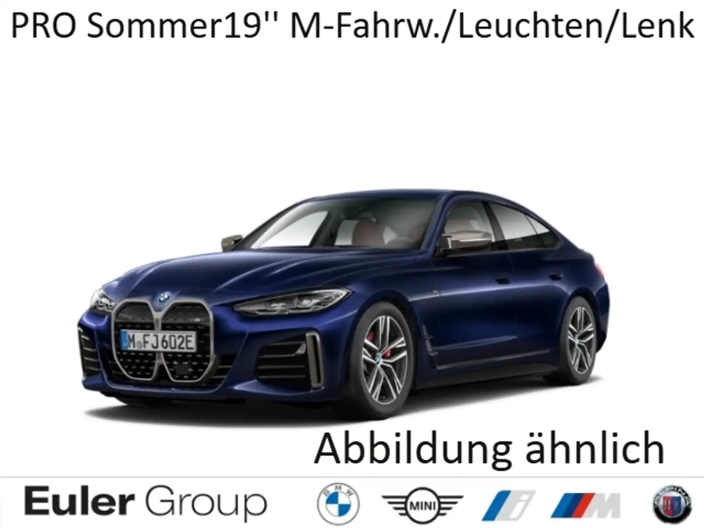 BMW i4 M-PRO Sommer19'' M-Fahrw./Leuchten/Lenk ParkAss+ H Blau - 1