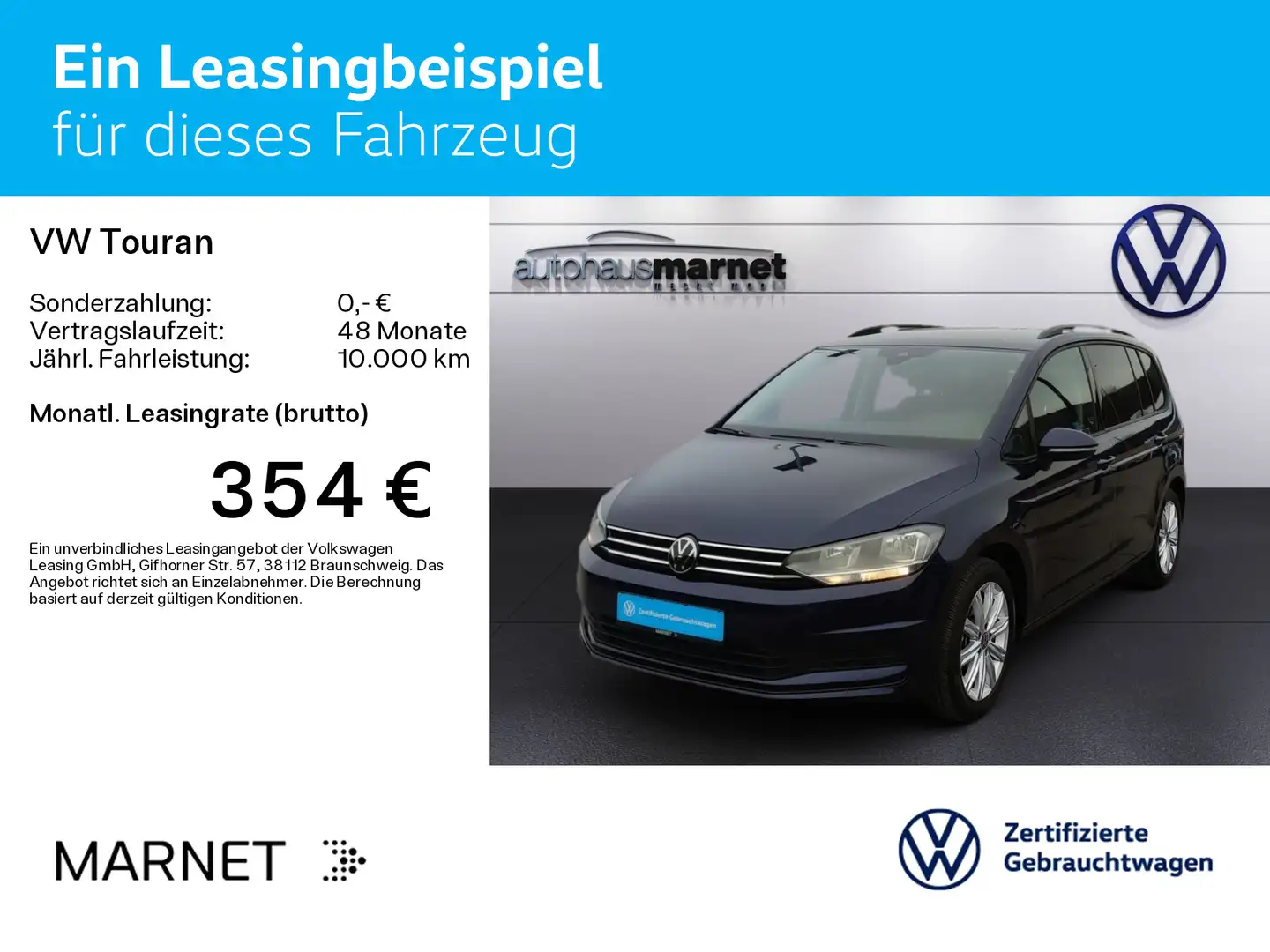 Volkswagen Touran 1.5 TSI Comfortline DSG *7-Sitzer*Kamera* Bleu - 2