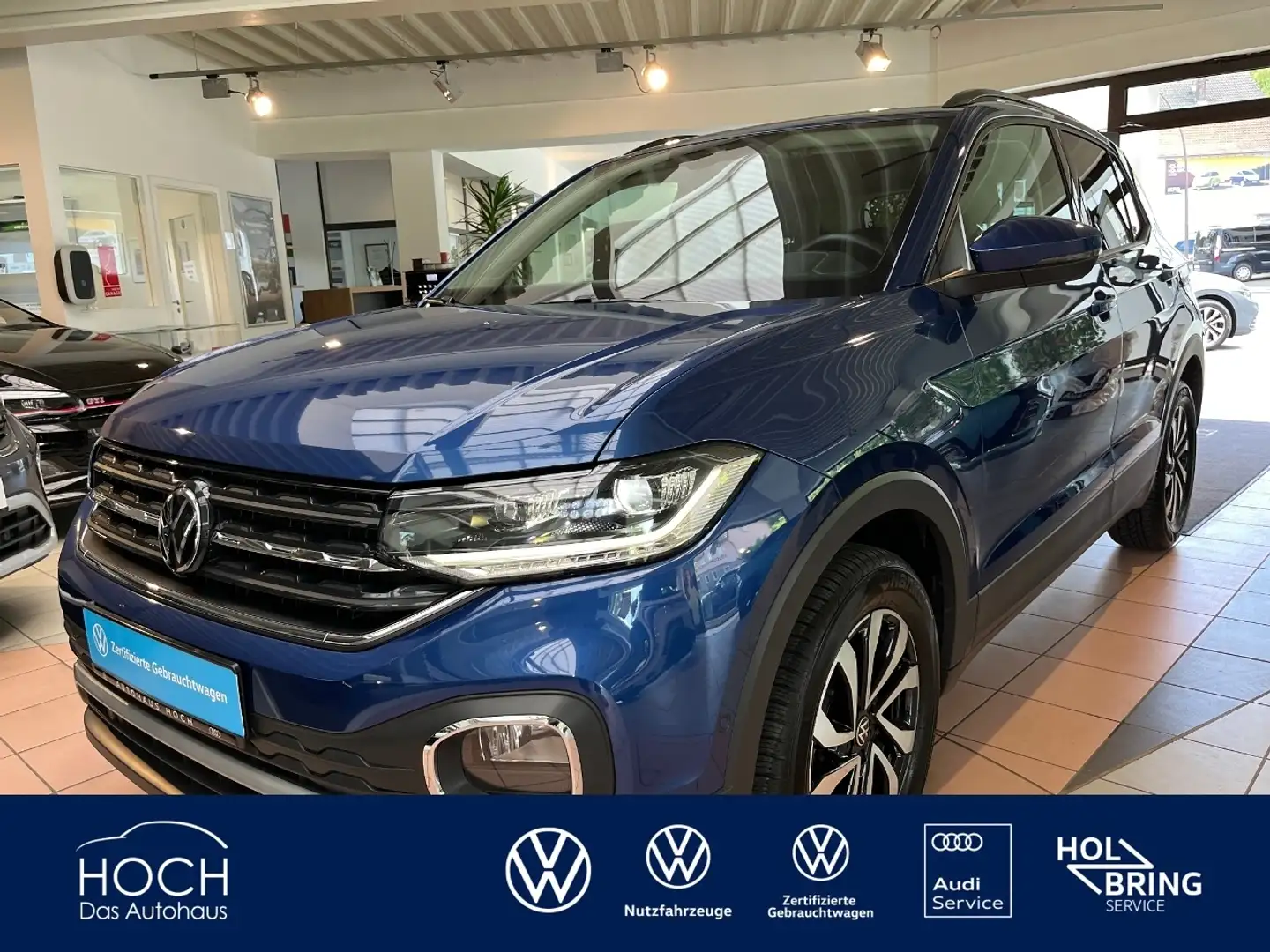 Volkswagen T-Cross 1.0TSI Active+LED+Kamera+Navi+AppConnect Blau - 1