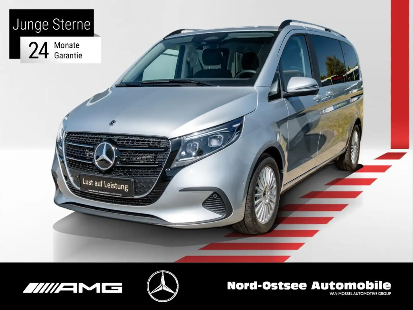 Mercedes-Benz V 220 STYLE KOMPAKT AHK LED MBUX Distronic Argent - 1
