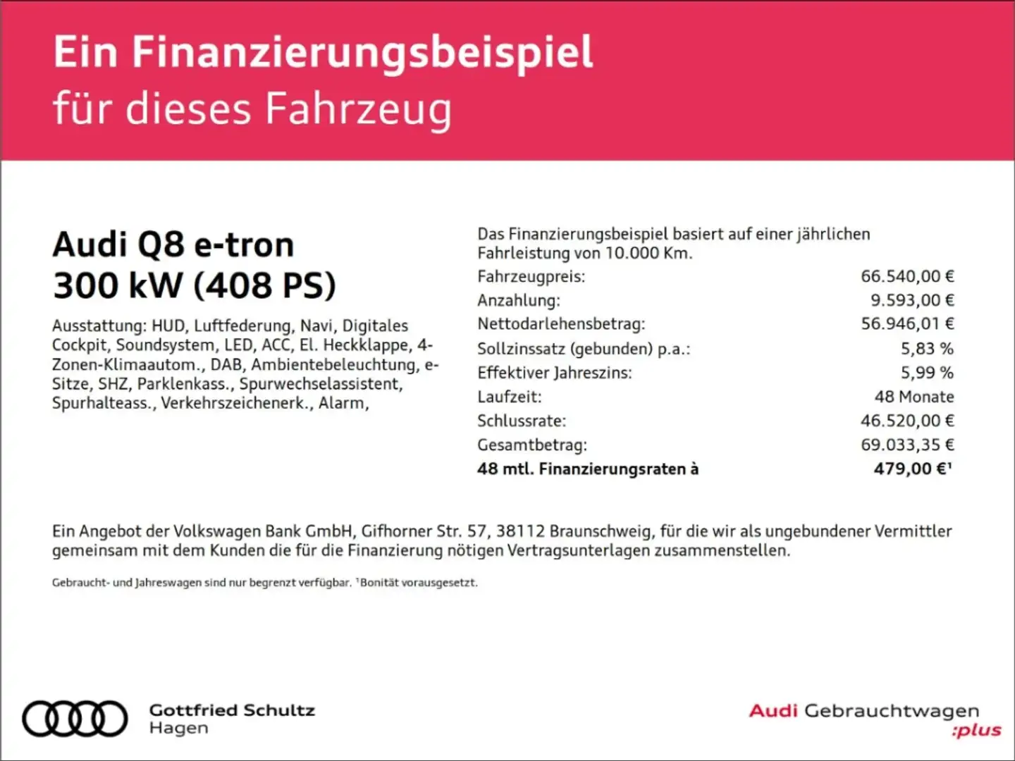 Audi Q8 e-tron 55 quattro MATRIX NAV HUD LUFT advanced Grau - 2