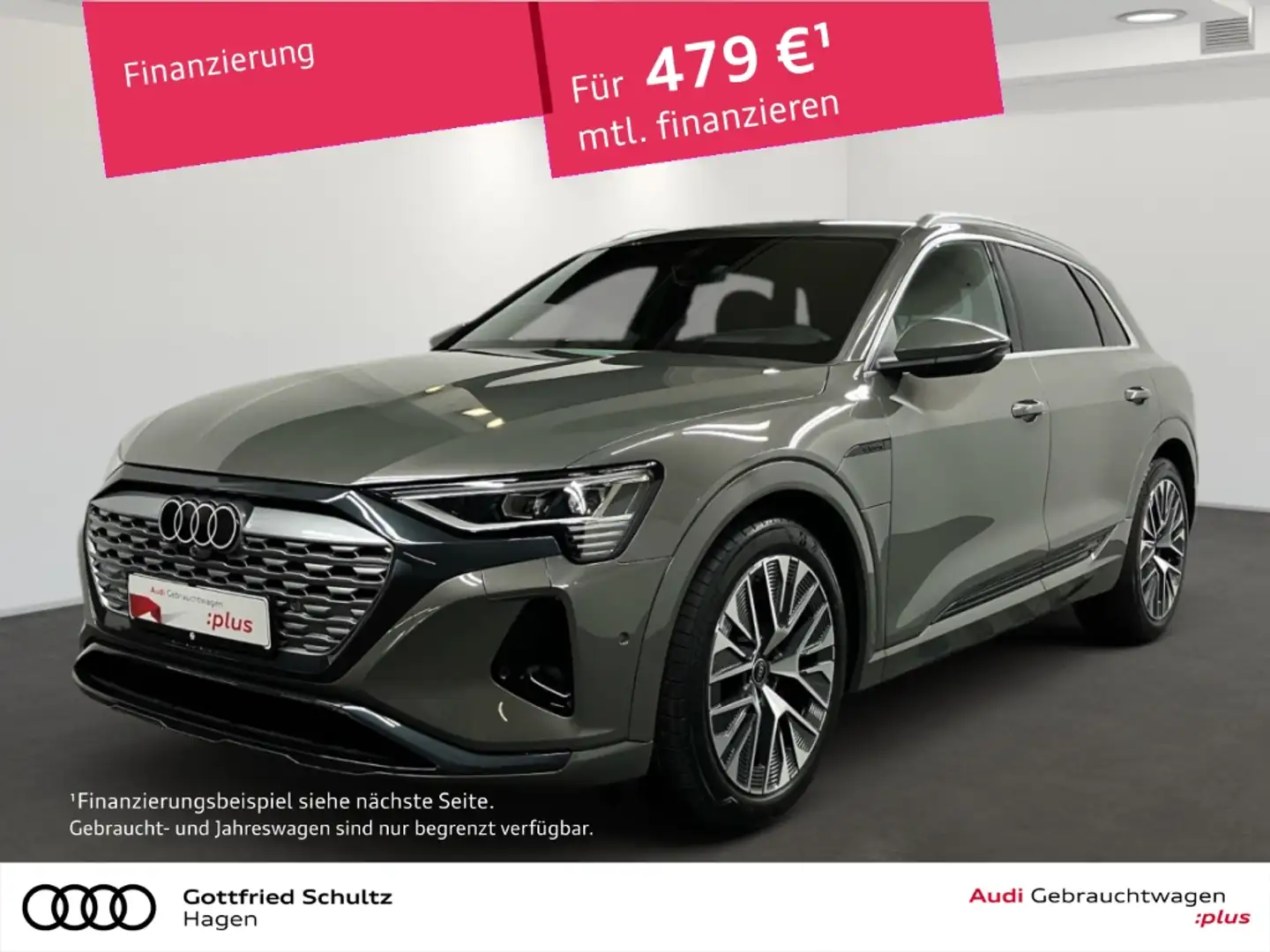Audi Q8 e-tron 55 quattro MATRIX NAV HUD LUFT advanced Grau - 1