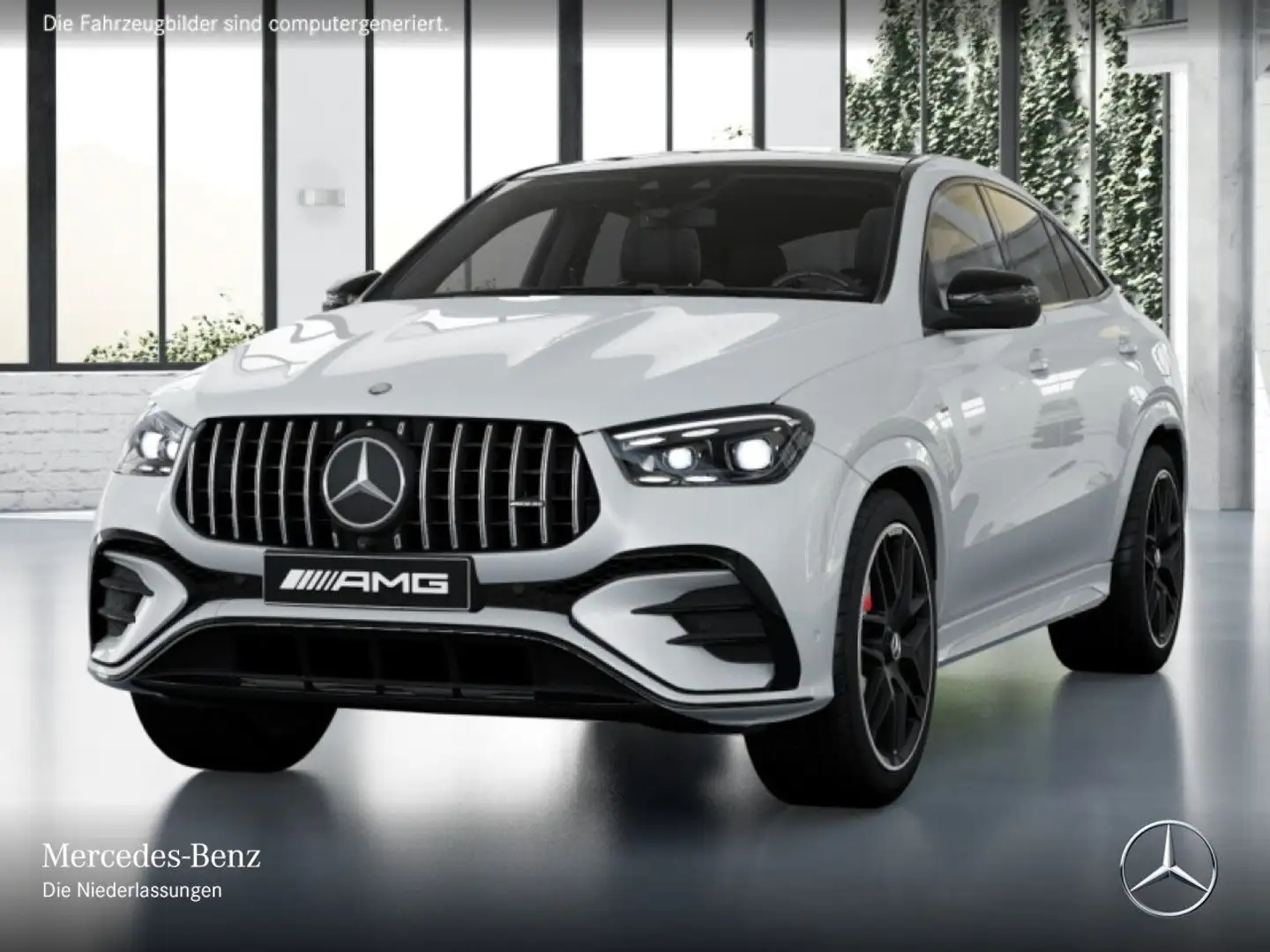 Mercedes-Benz GLE 53 AMG GLE 53 HYBRID Coupé 4M NIGHT+PANO+360+AHK+CARBON Weiß - 2